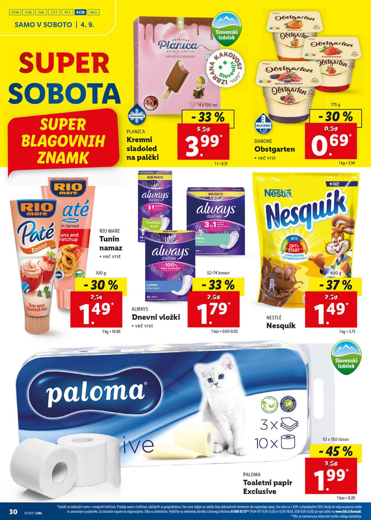 Lidl katalog - 2.9.2021 - 12.9.2021. Stran 30