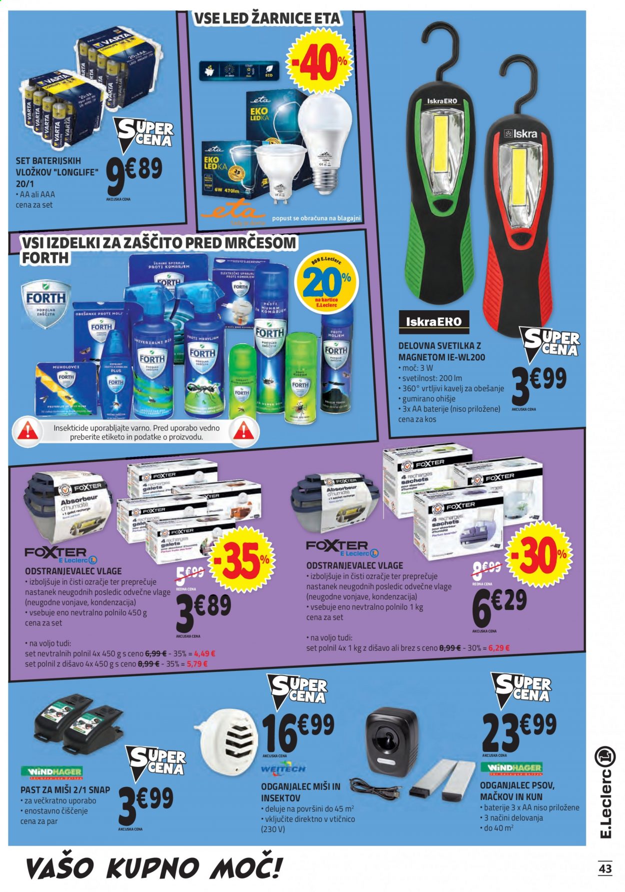 E.Leclerc katalog - 1.9.2021 - 11.9.2021. Stran 43