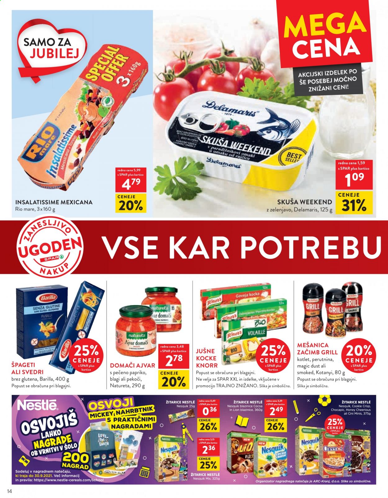 SPAR katalog - 1.9.2021 - 14.9.2021. Stran 14