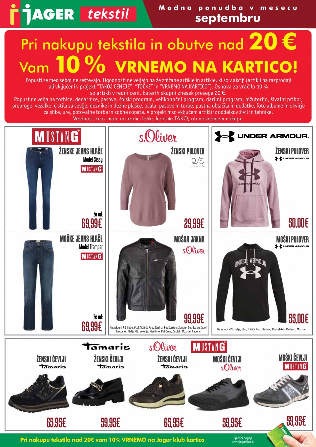 thumbnail - JAGER katalog - Ponudba izdelkov - jakna, hlače, pulover, čevlji. Stran 1.