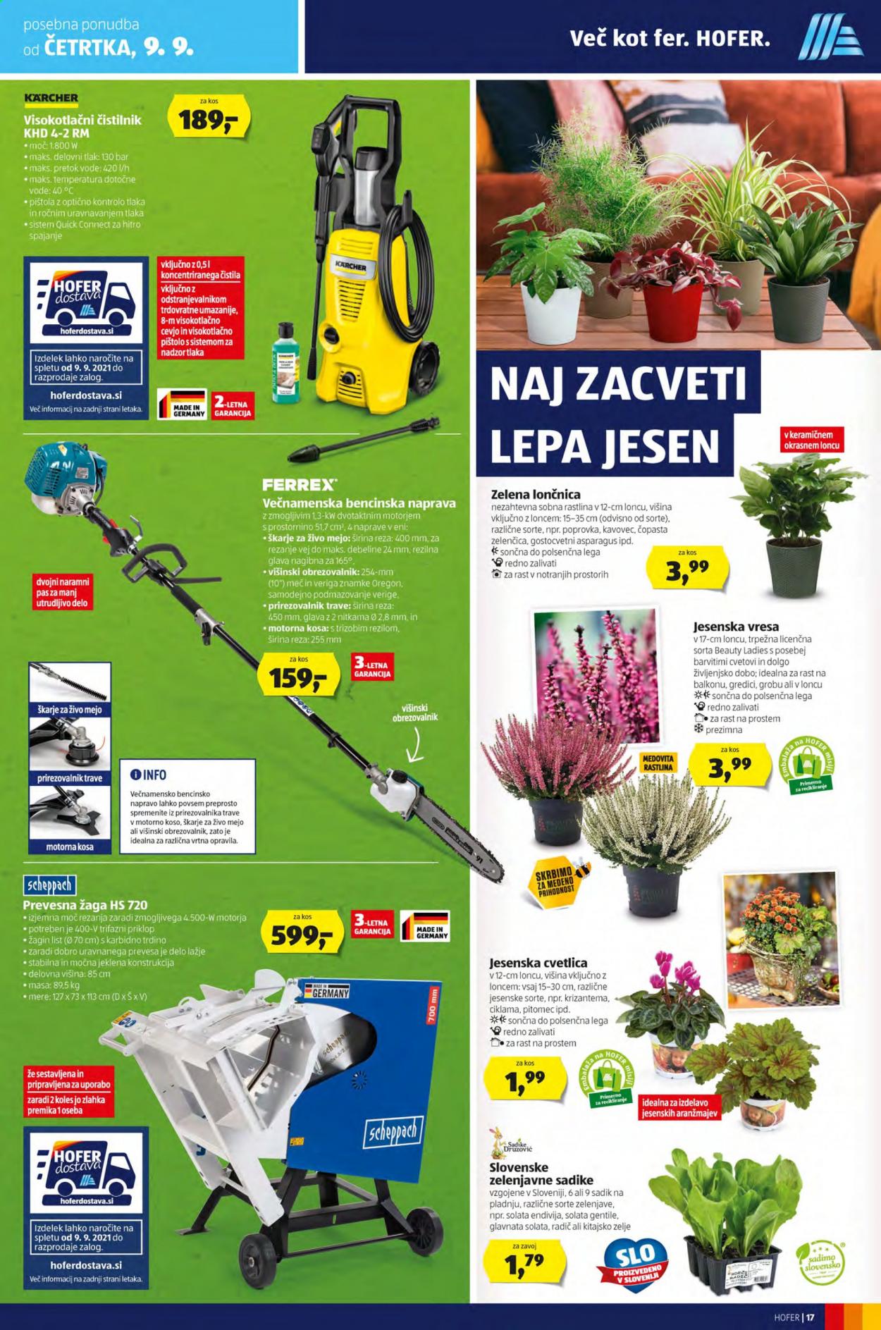 Hofer katalog - 3.9.2021 - 11.9.2021. Stran 17
