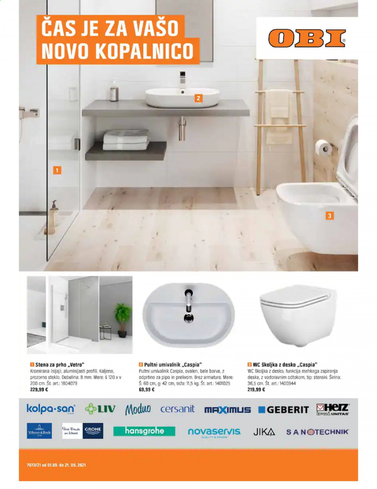 OBI katalog - 1.9.2021 - 21.9.2021. Stran 1