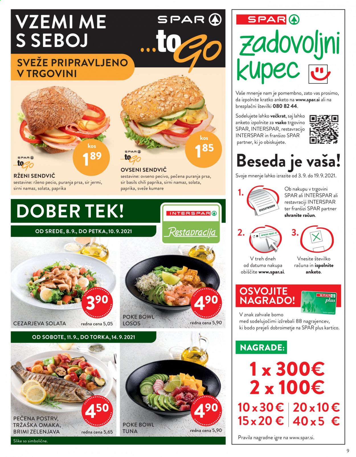SPAR katalog - 8.9.2021 - 21.9.2021. Stran 9