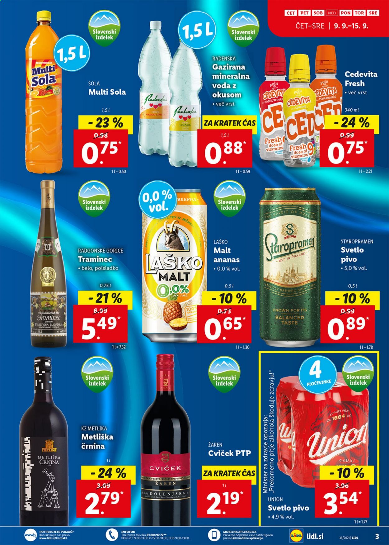 Lidl katalog - 9.9.2021 - 19.9.2021. Stran 3