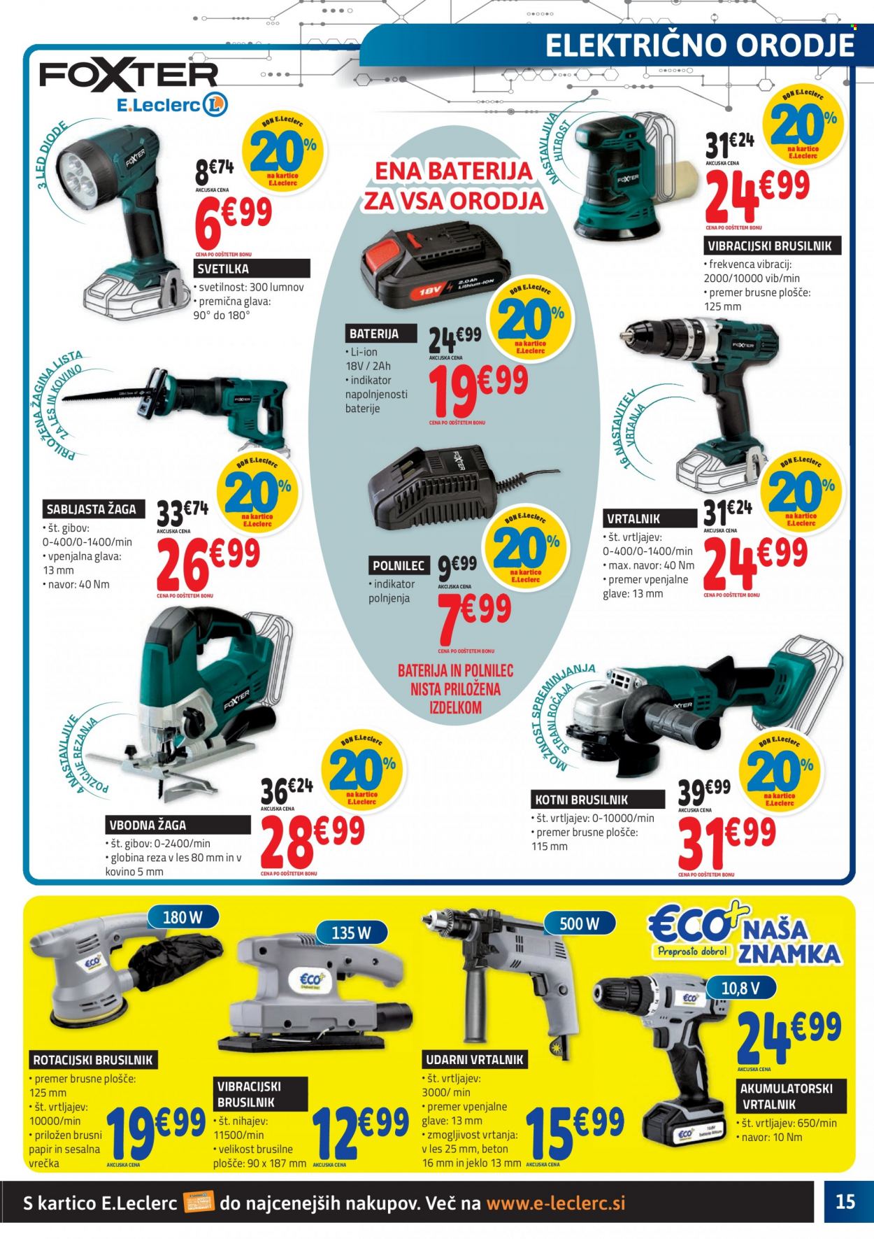 E.Leclerc katalog - 8.9.2021 - 18.9.2021. Stran 15