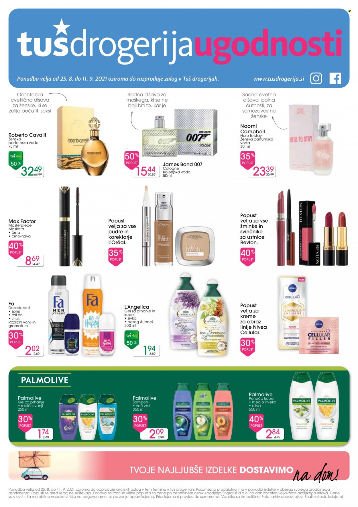 Tuš Drogeria katalog - 25.8.2021 - 11.9.2021. Stran 1