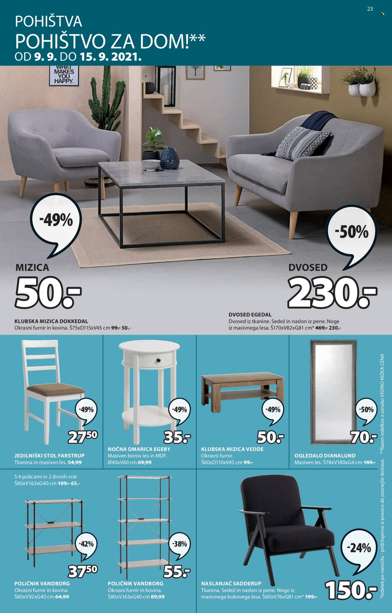 JYSK katalog - 9.9.2021 - 22.9.2021. Stran 23