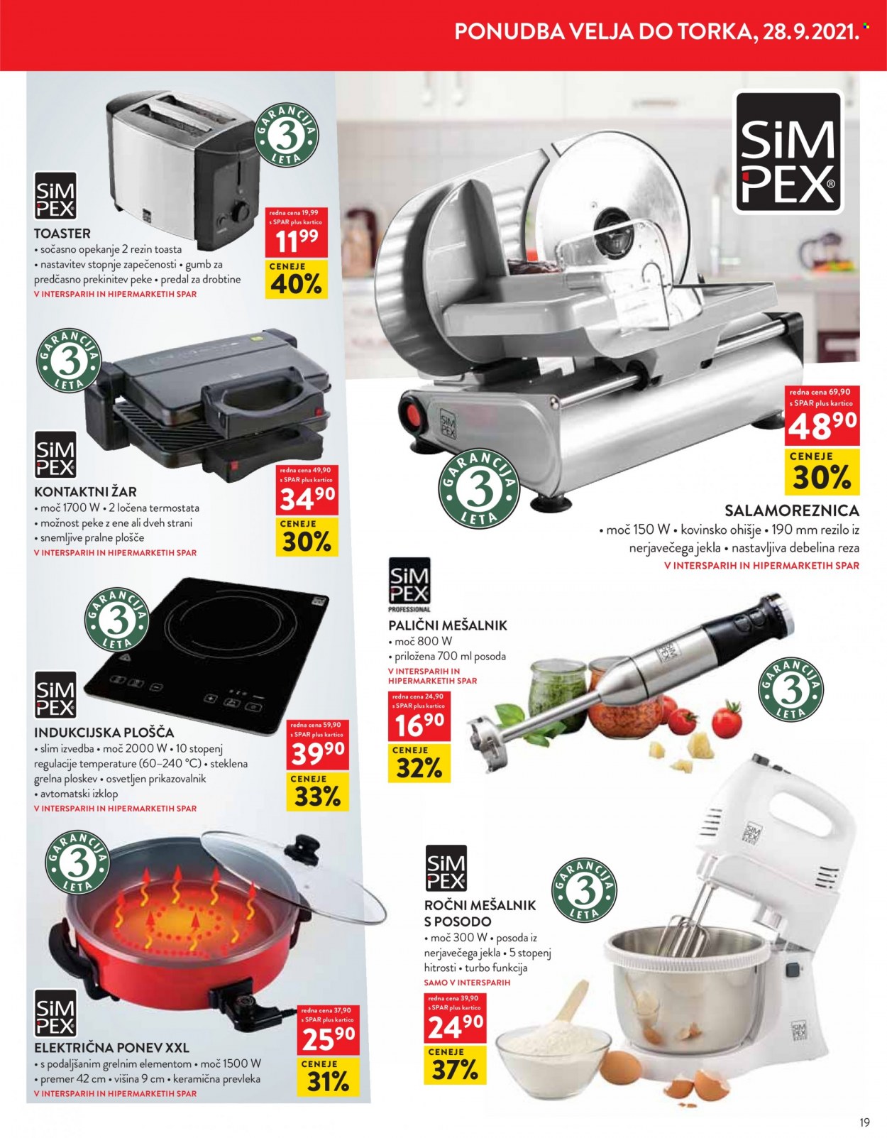 SPAR katalog - 15.9.2021 - 28.9.2021. Stran 19