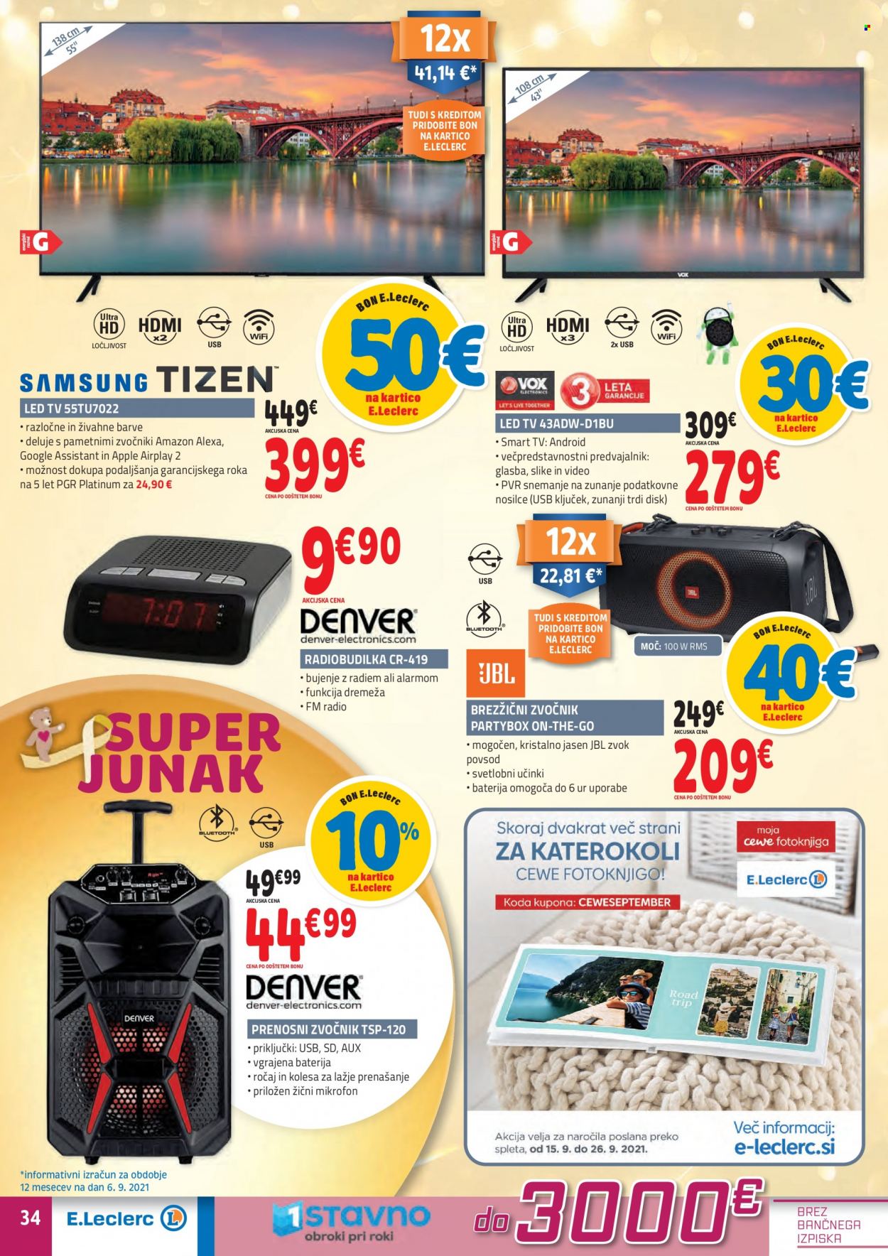 E.Leclerc katalog - 15.9.2021 - 25.9.2021. Stran 34