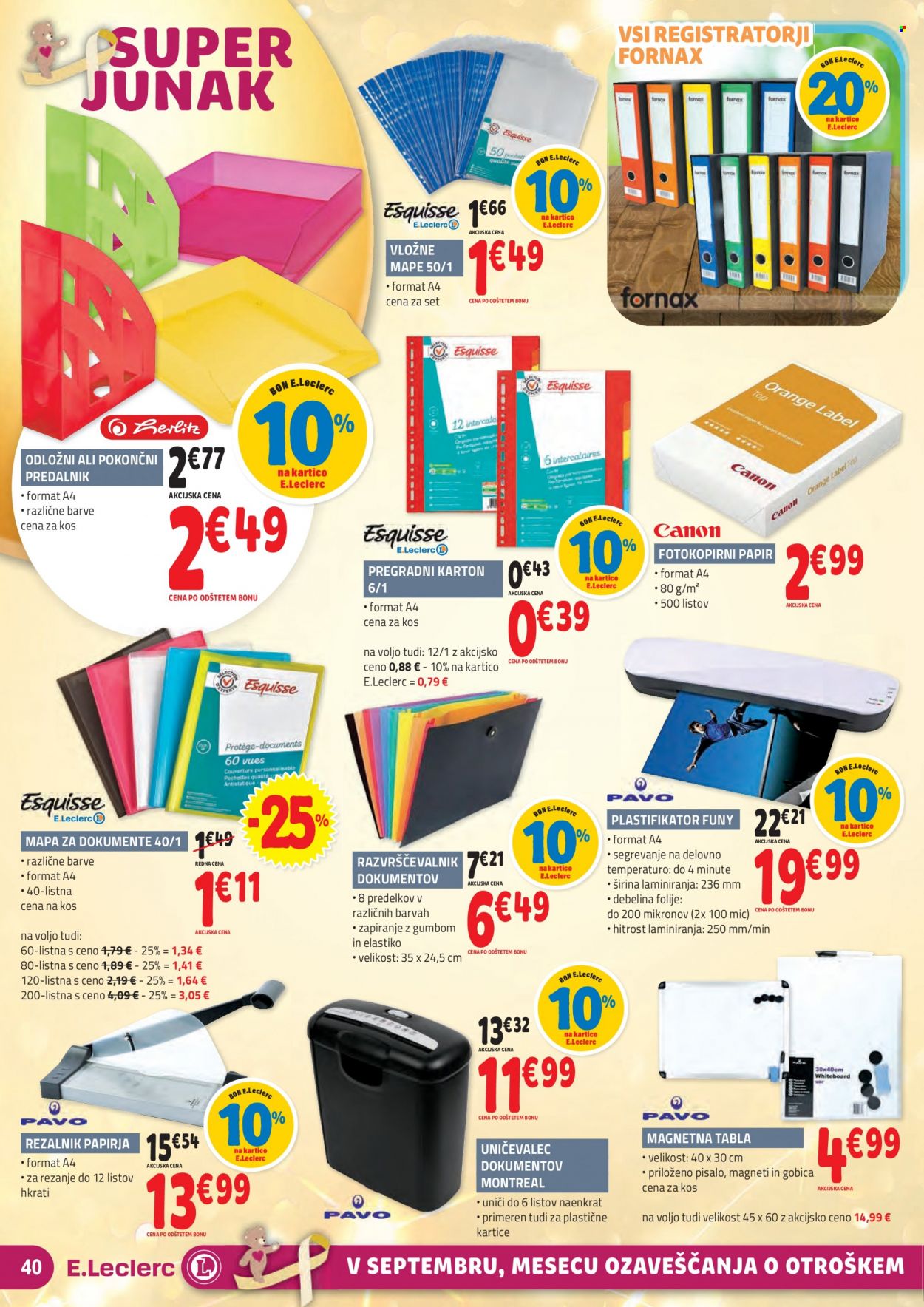 E.Leclerc katalog - 15.9.2021 - 25.9.2021. Stran 40