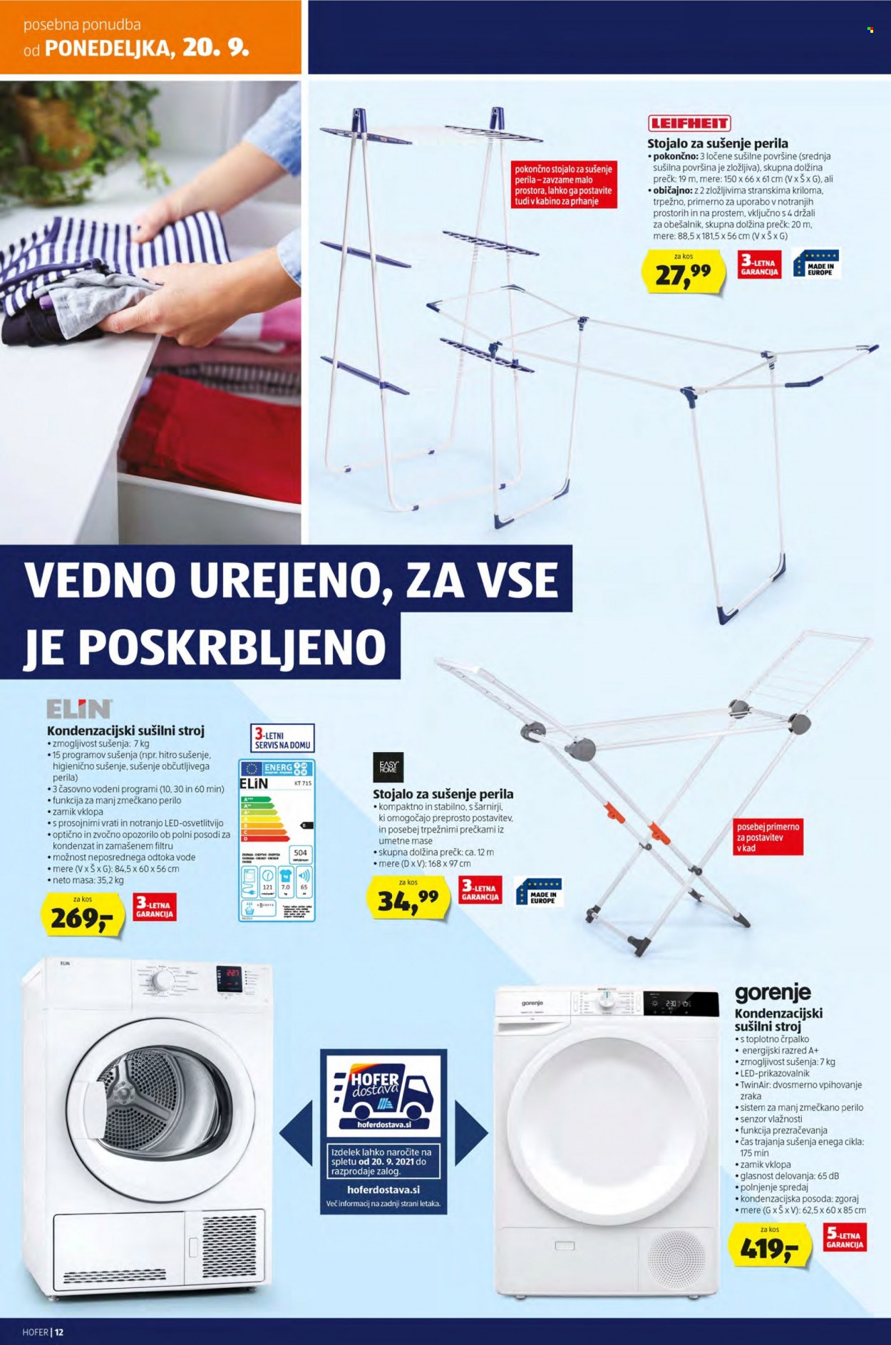 Hofer katalog - 17.9.2021 - 25.9.2021. Stran 12