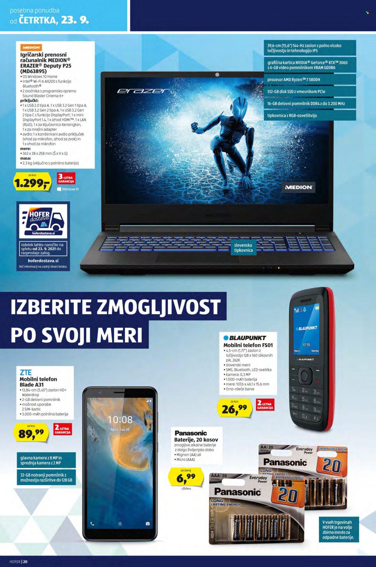 Hofer katalog - 17.9.2021 - 25.9.2021. Stran 20