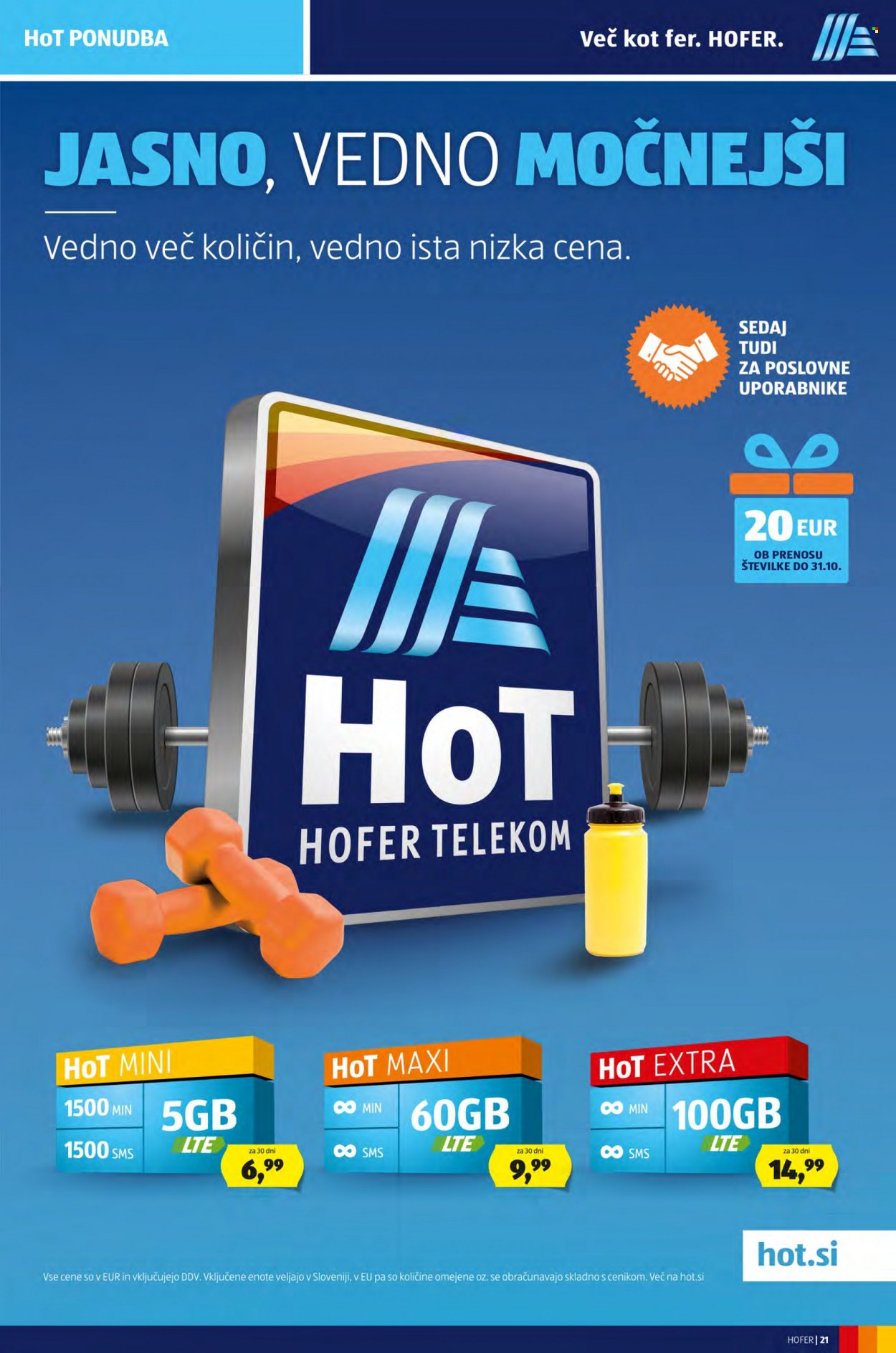 Hofer katalog - 17.9.2021 - 25.9.2021. Stran 21