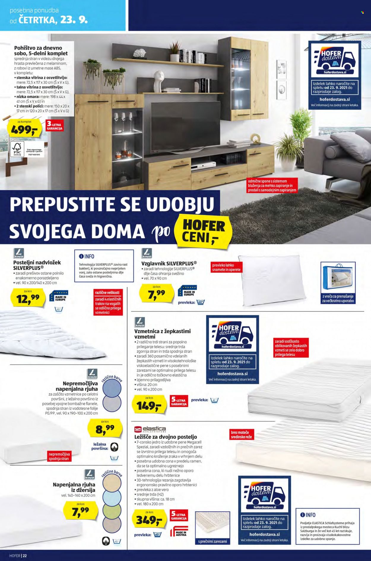 Hofer katalog - 17.9.2021 - 25.9.2021. Stran 22