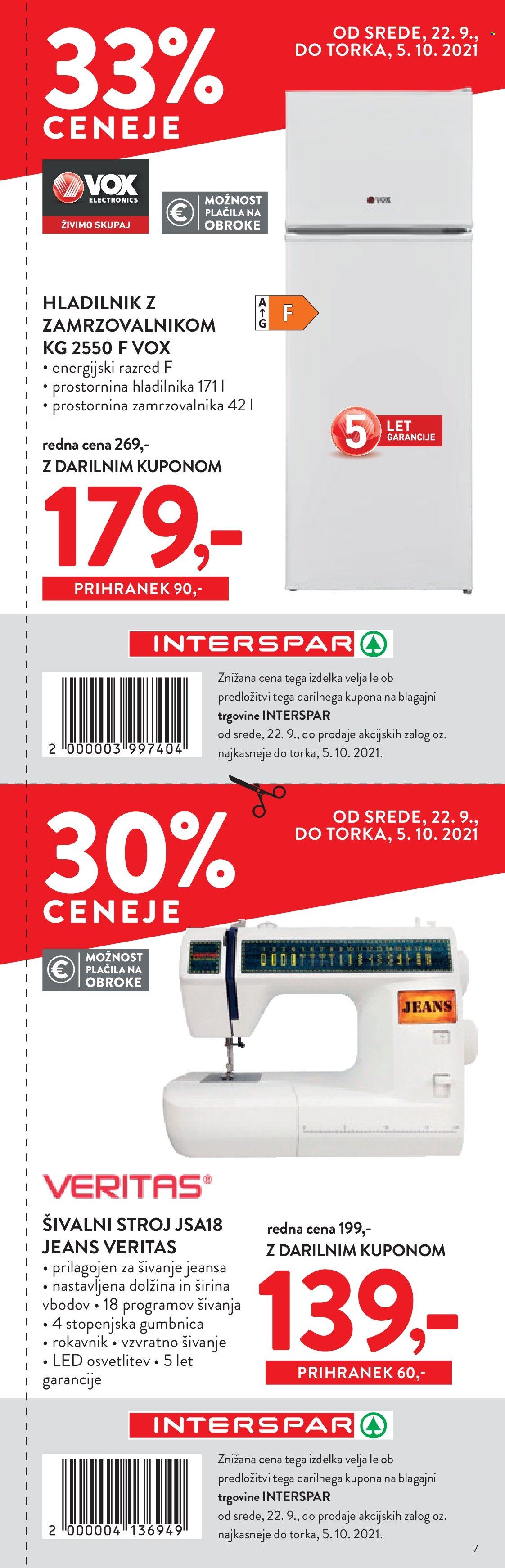 SPAR katalog - 22.9.2021 - 5.10.2021. Stran 7