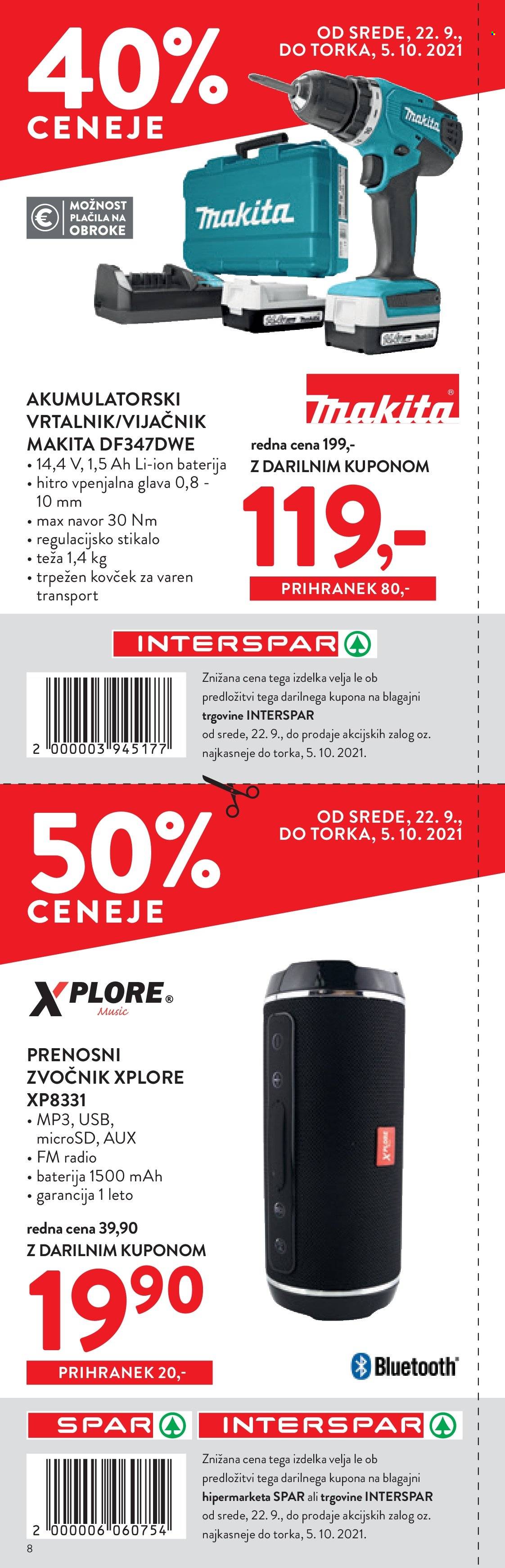 SPAR katalog - 22.9.2021 - 5.10.2021. Stran 8