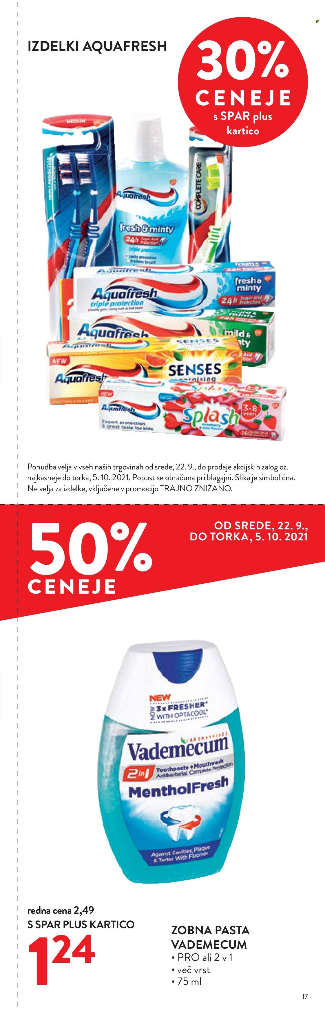 SPAR katalog - 22.9.2021 - 5.10.2021. Stran 17