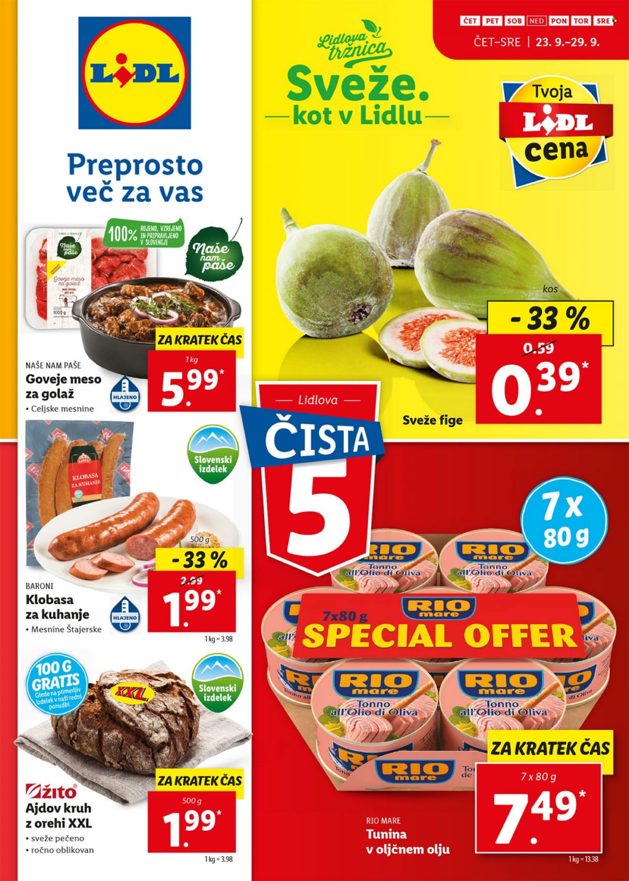 Lidl katalog - 23.9.2021 - 3.10.2021. Stran 1