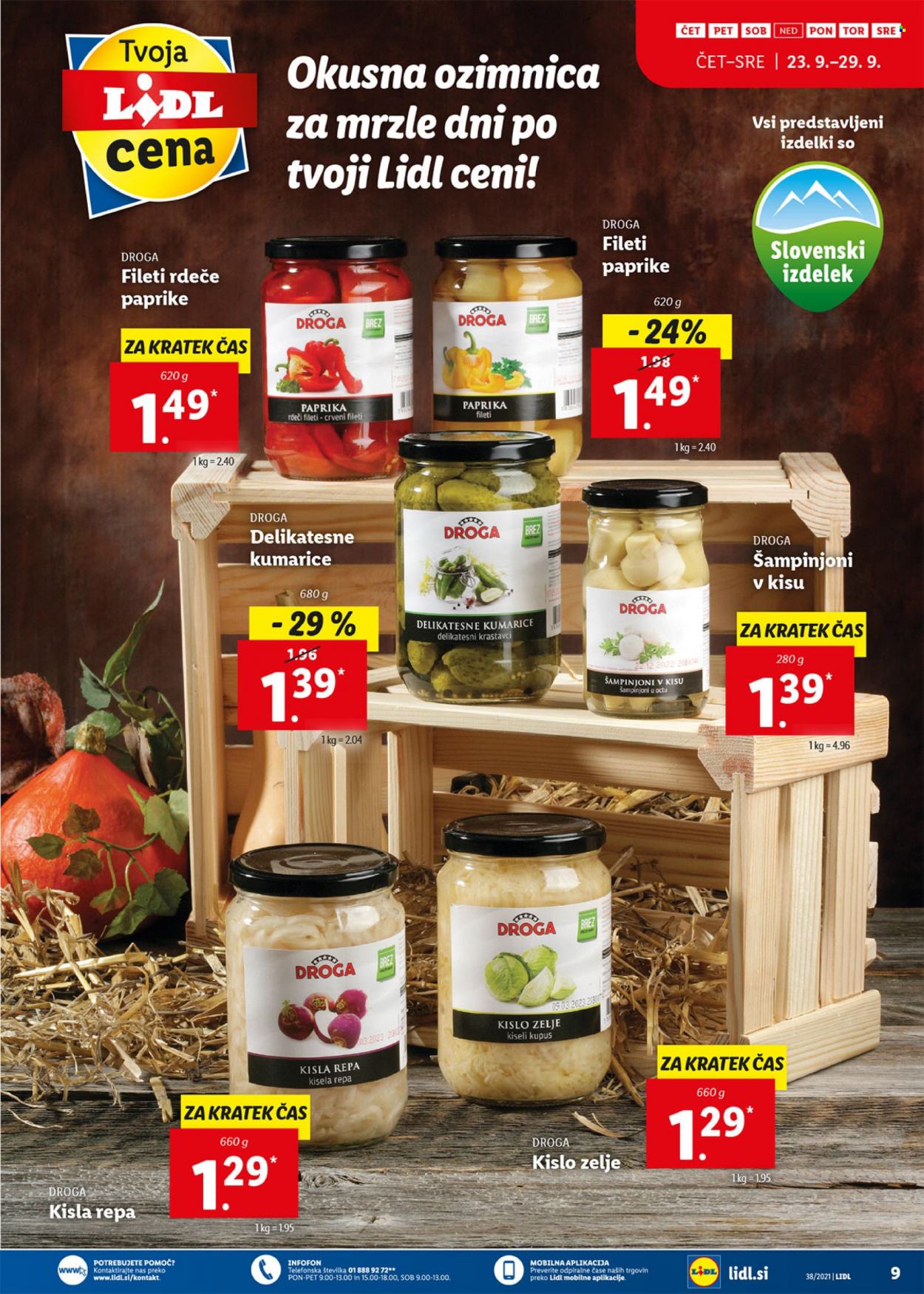 Lidl katalog - 23.9.2021 - 3.10.2021. Stran 9