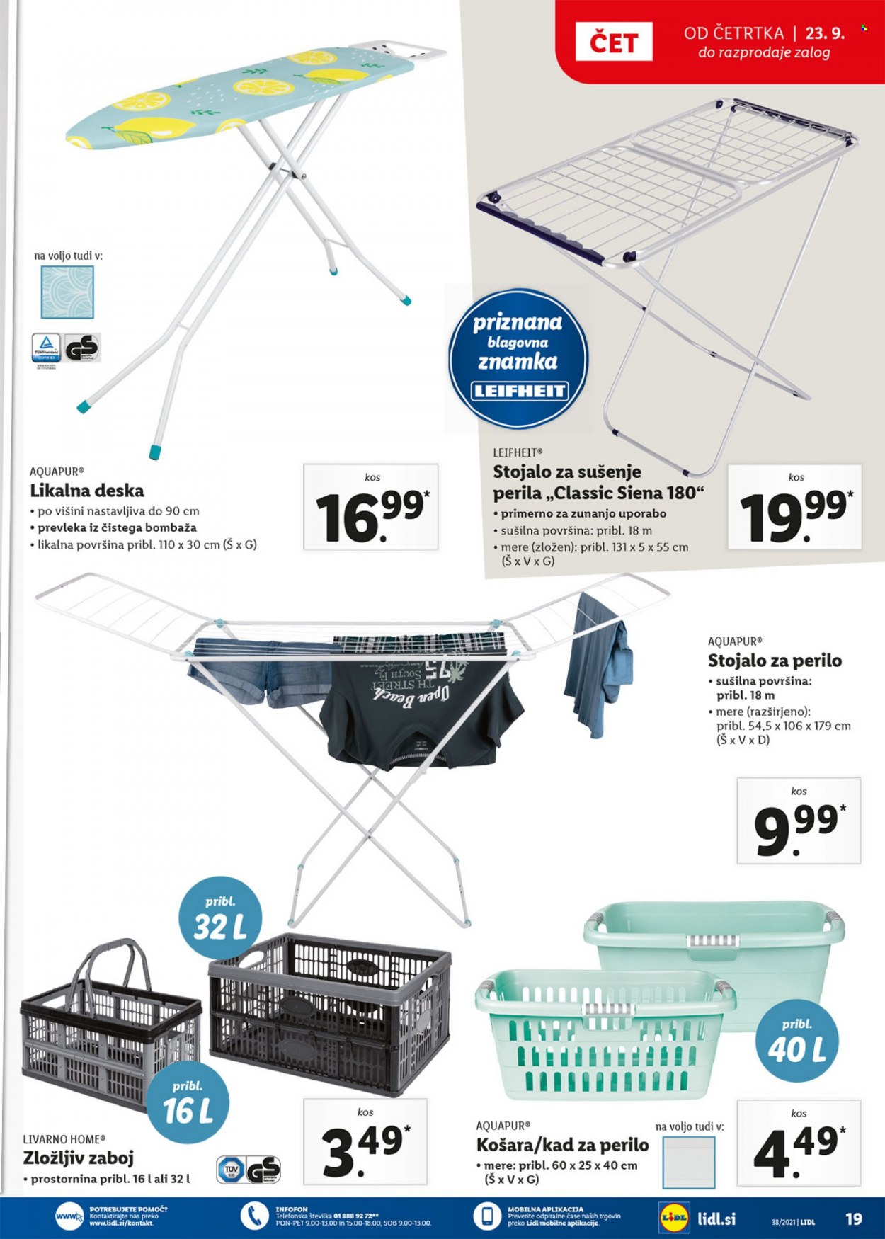 Lidl katalog - 23.9.2021 - 3.10.2021. Stran 19