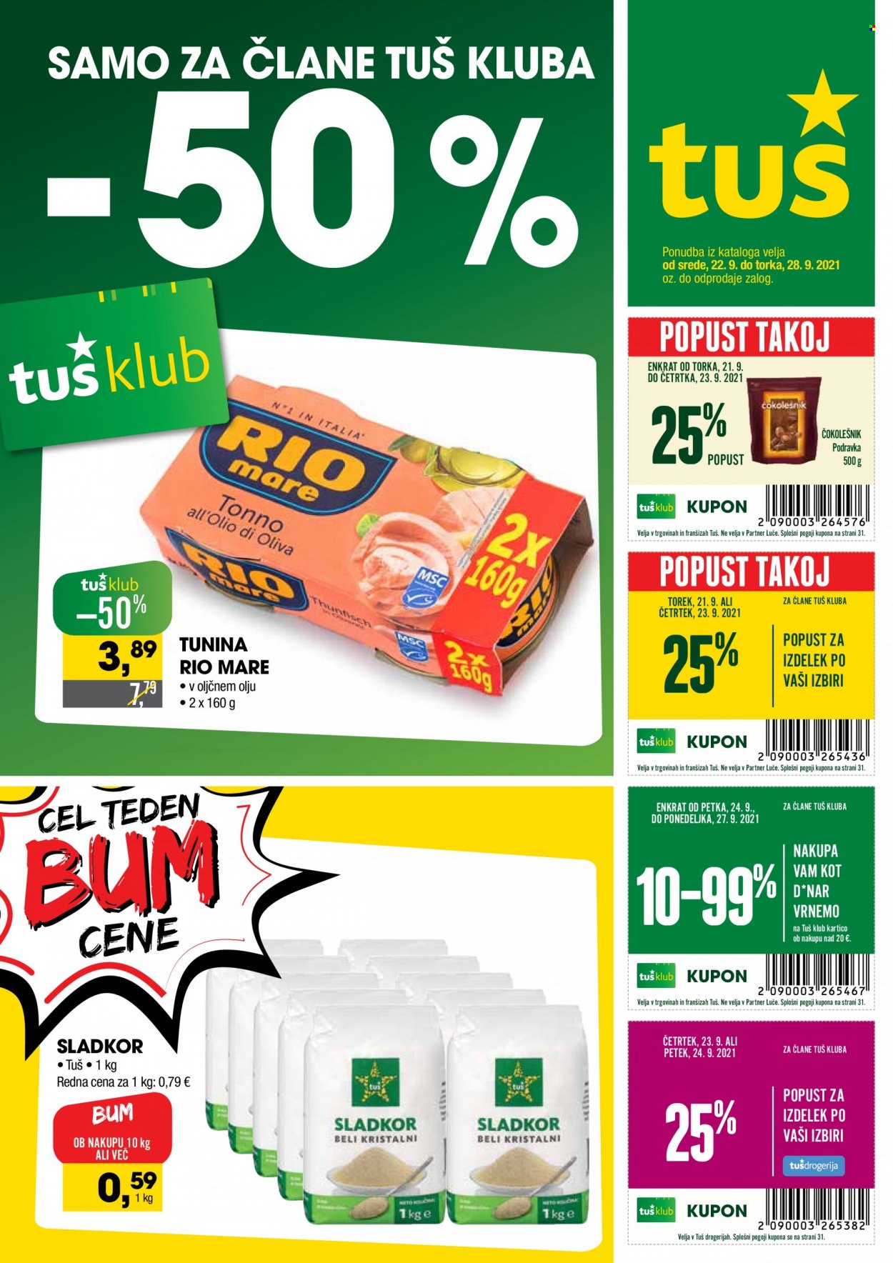 Tuš katalog - 22.9.2021 - 28.9.2021. Stran 1