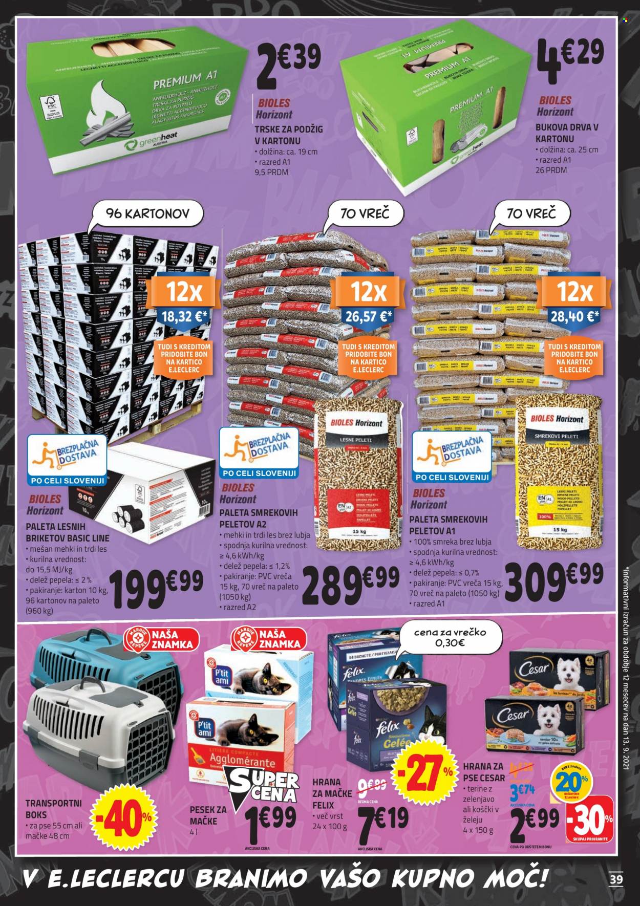 E.Leclerc katalog - 22.9.2021 - 2.10.2021. Stran 39