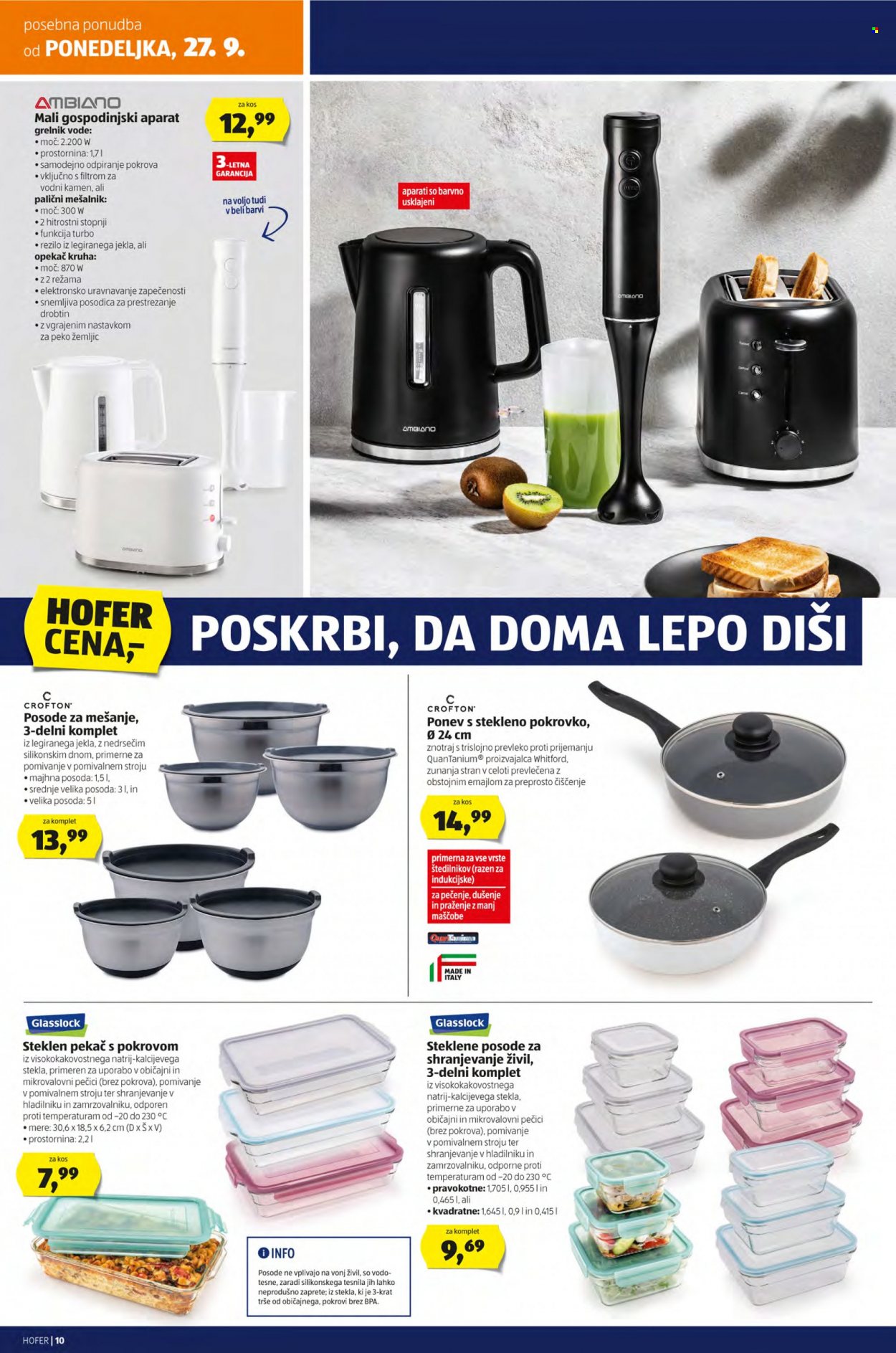 Hofer katalog - 24.9.2021 - 2.10.2021. Stran 10