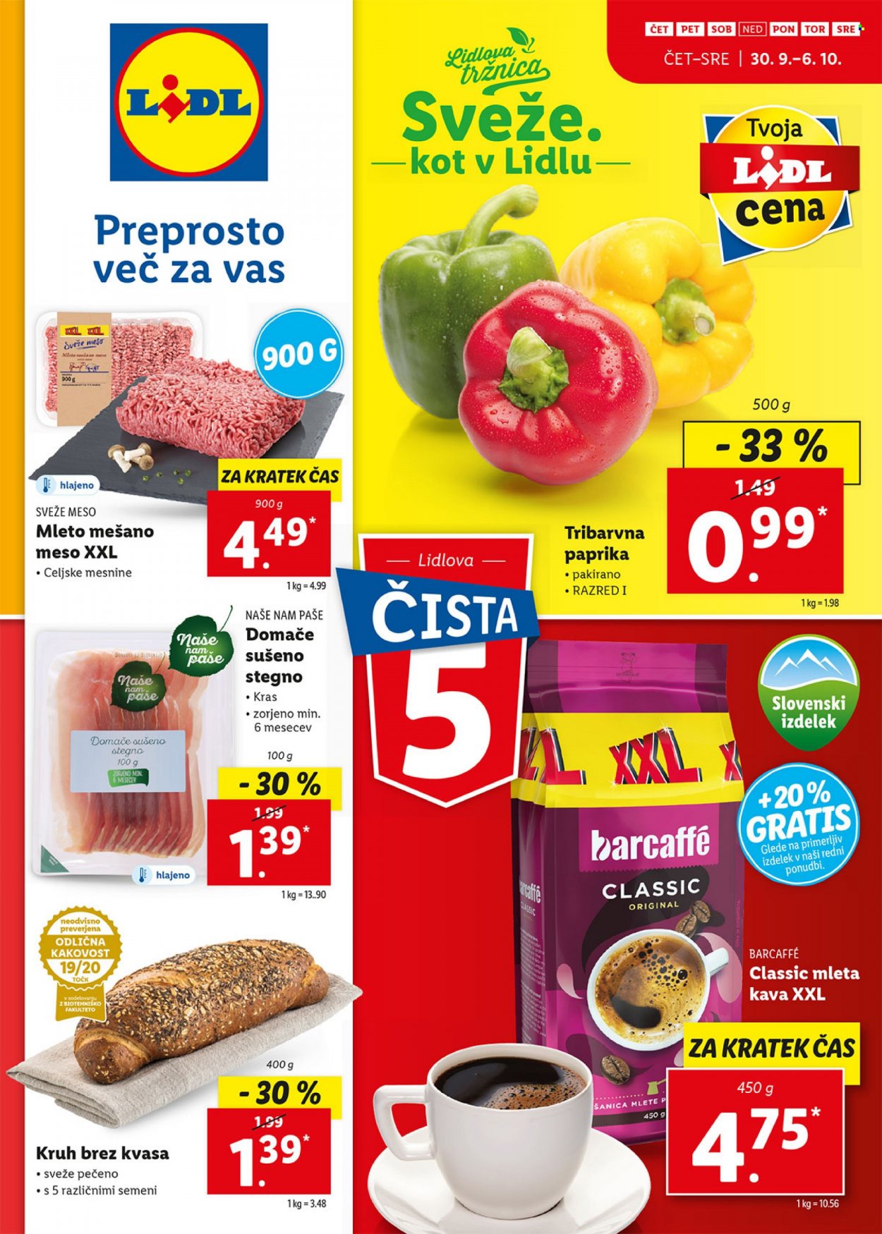 Lidl katalog - 30.9.2021 - 10.10.2021. Stran 1