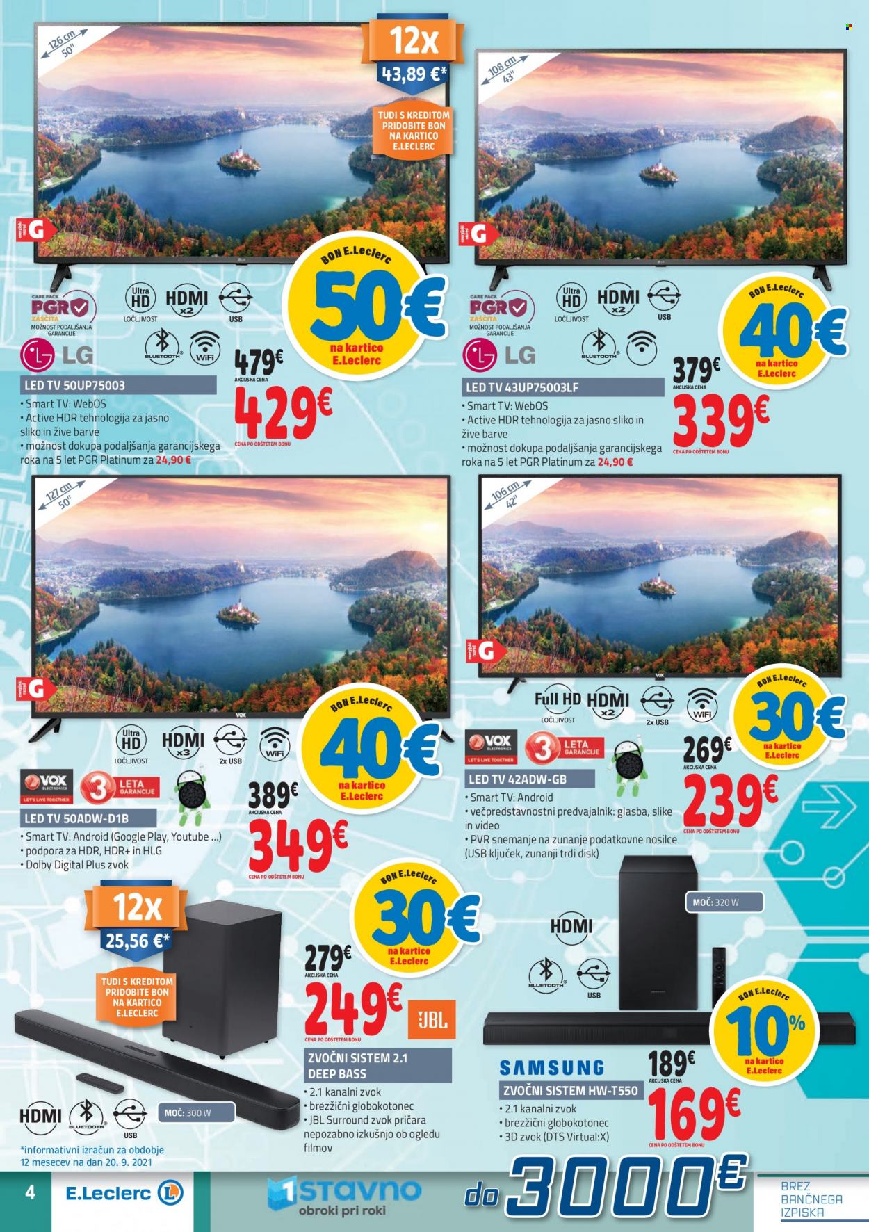 E.Leclerc katalog - 29.9.2021 - 9.10.2021. Stran 4