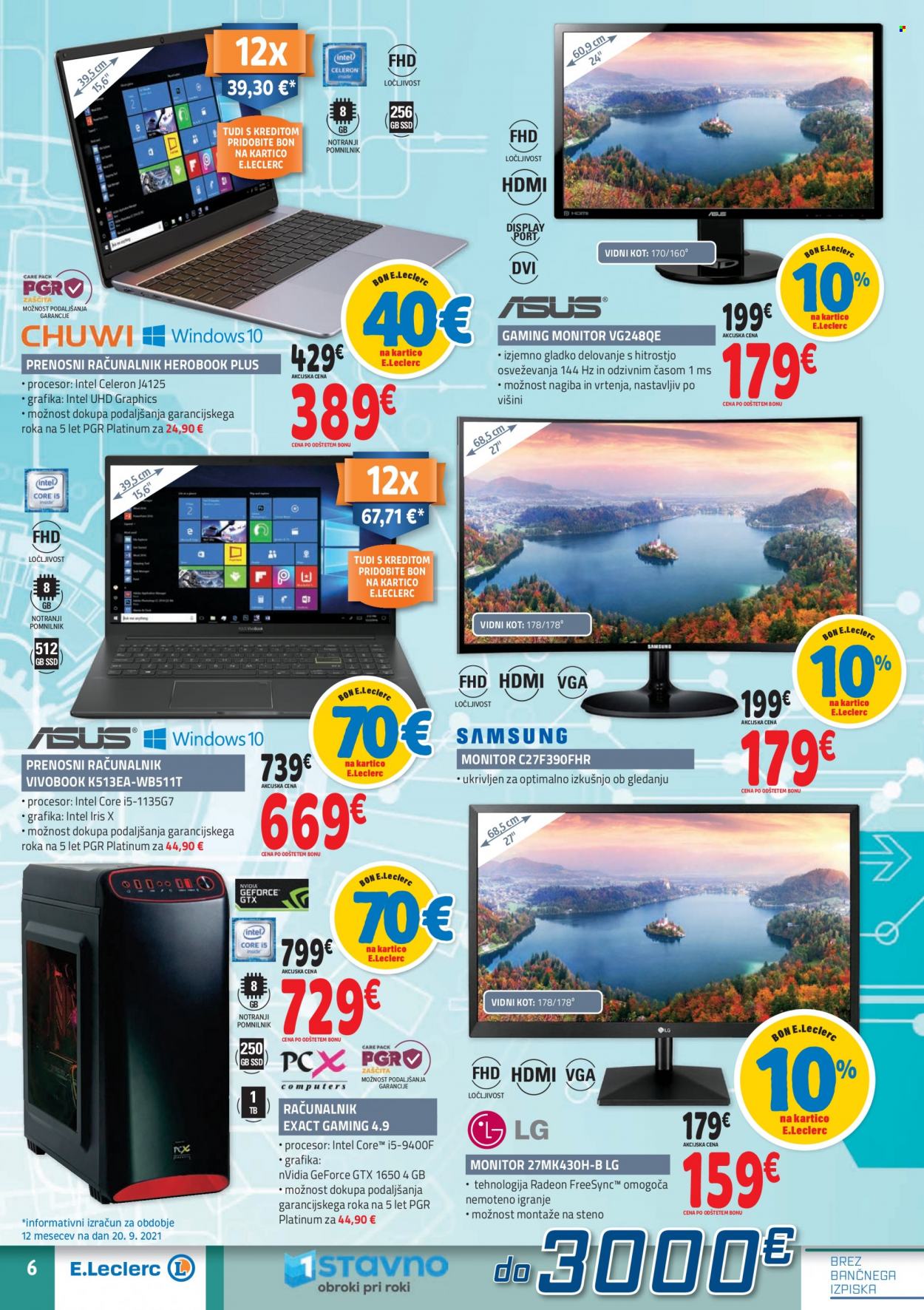 E.Leclerc katalog - 29.9.2021 - 9.10.2021. Stran 6