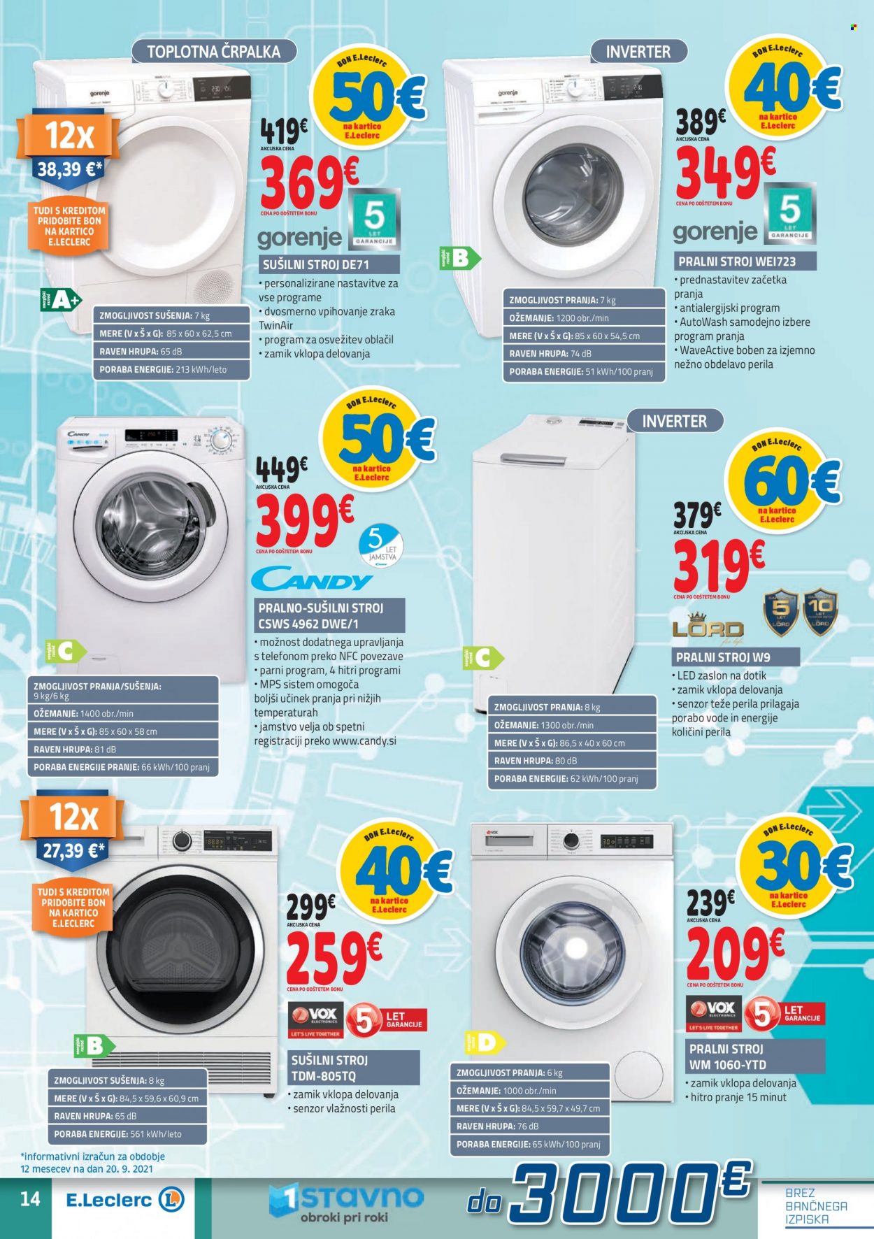 E.Leclerc katalog - 29.9.2021 - 9.10.2021. Stran 14