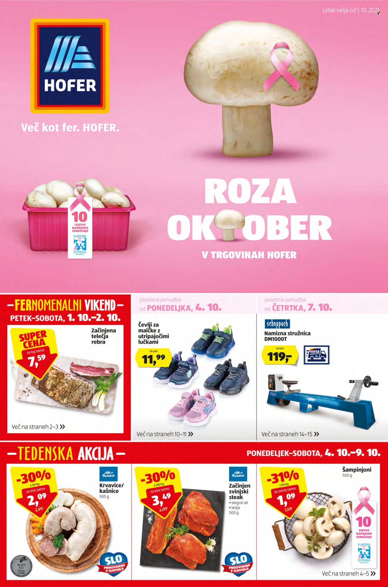 Hofer katalog - 1.10.2021 - 9.10.2021. Stran 1