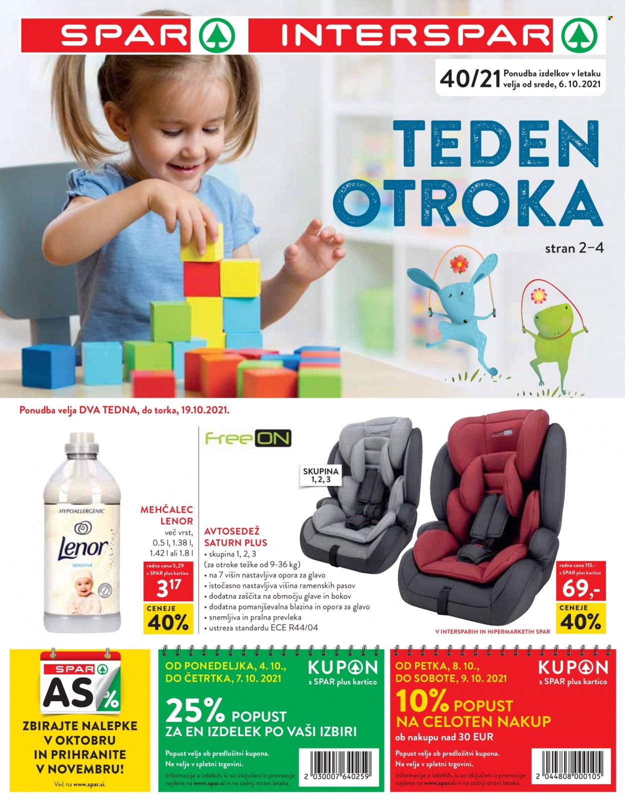 SPAR katalog - 6.10.2021 - 19.10.2021. Stran 1