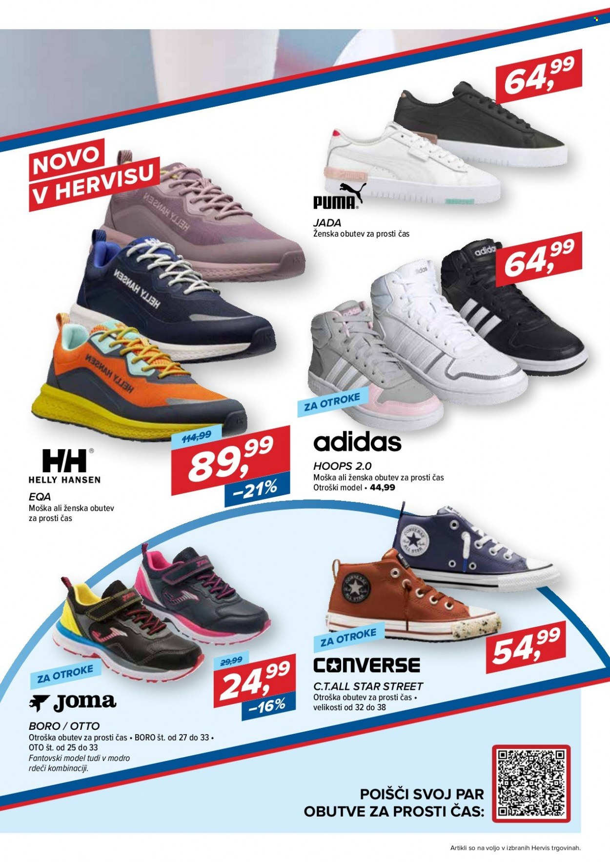 thumbnail - Hervis katalog - 8.10.2021 - 17.10.2021 - Ponudba izdelkov - Adidas, Converse, Puma. Stran 19.