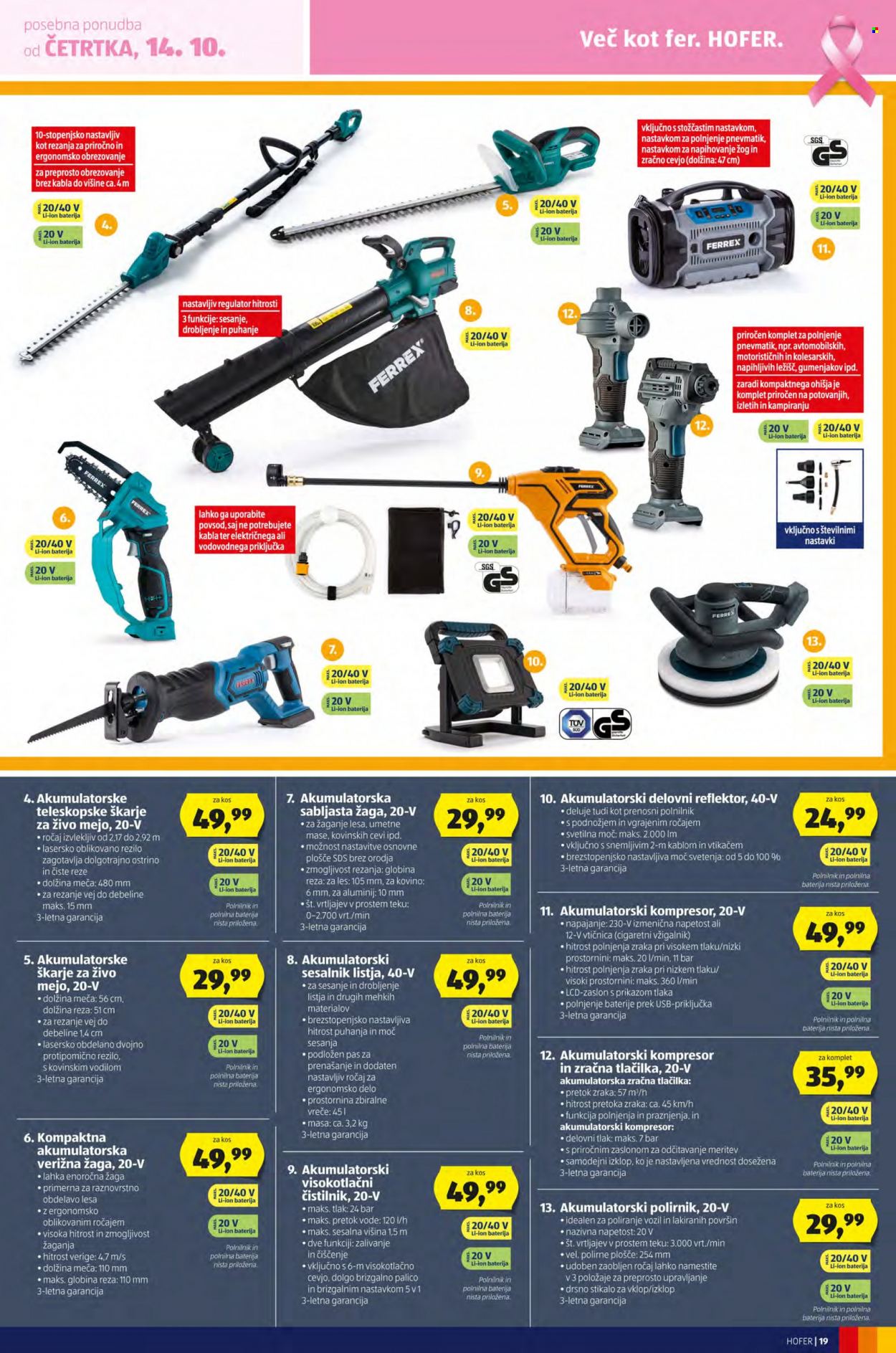 Hofer katalog - 8.10.2021 - 16.10.2021. Stran 19