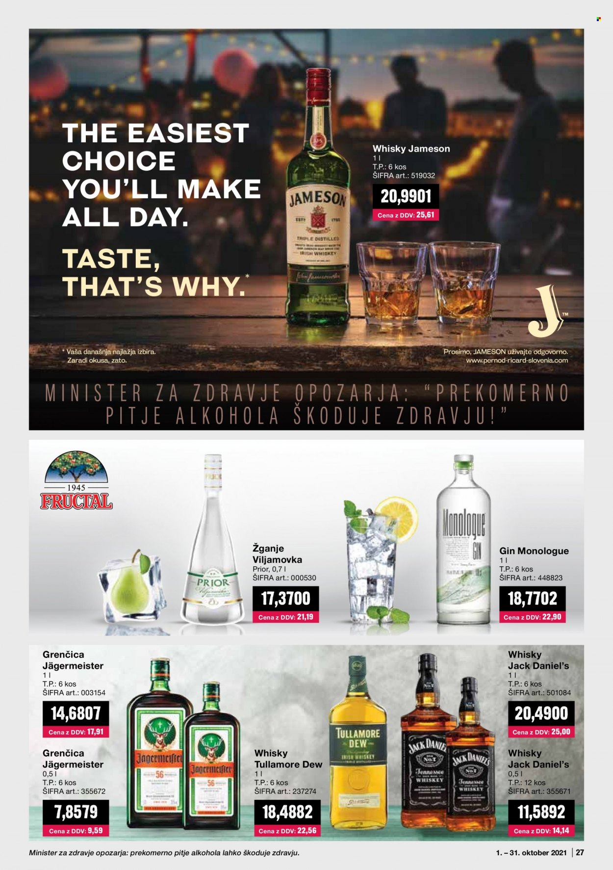 Mercator Cash & Carry katalog - 1.10.2021 - 31.10.2021. Stran 27