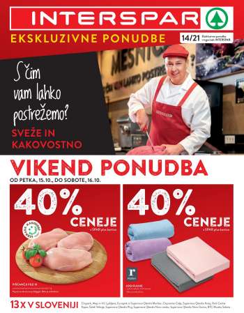 INTERSPAR katalog - 13.10.2021 - 19.10.2021.
