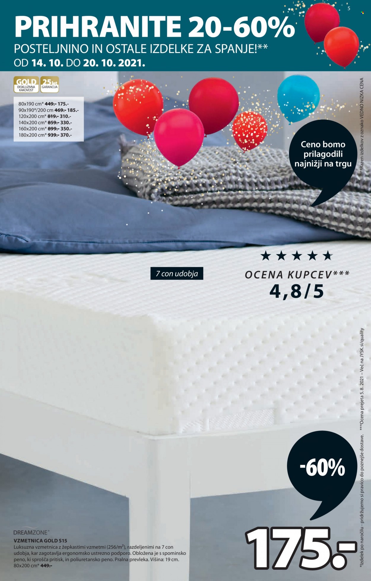 JYSK katalog - 14.10.2021 - 27.10.2021. Stran 5
