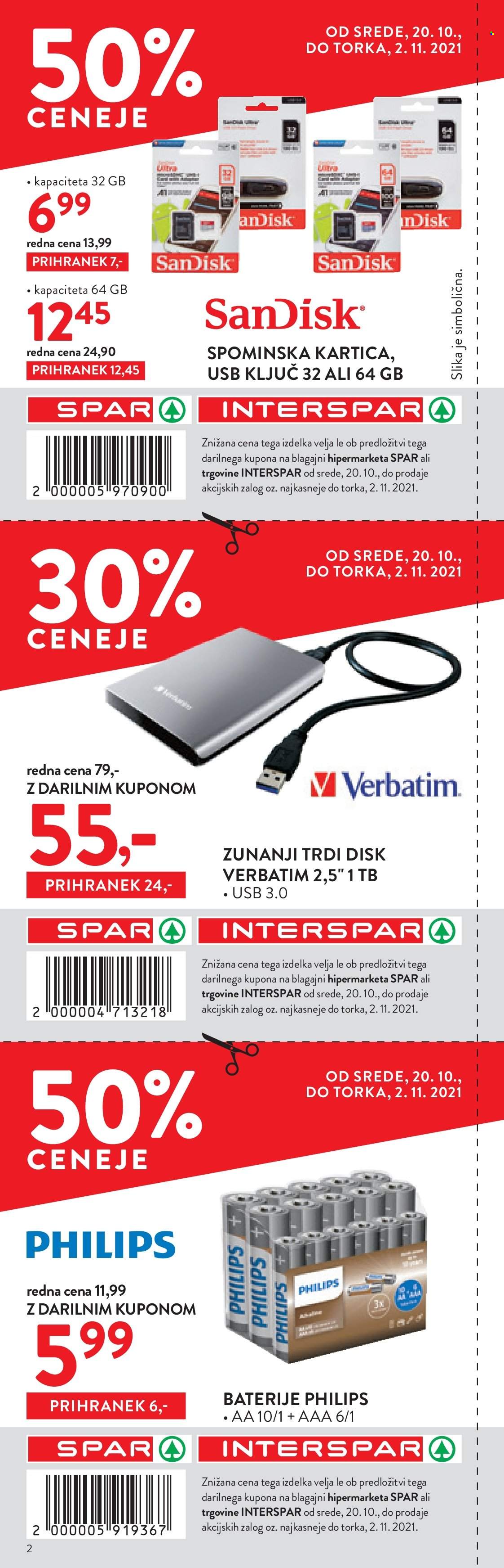 SPAR katalog - 20.10.2021 - 2.11.2021. Stran 2