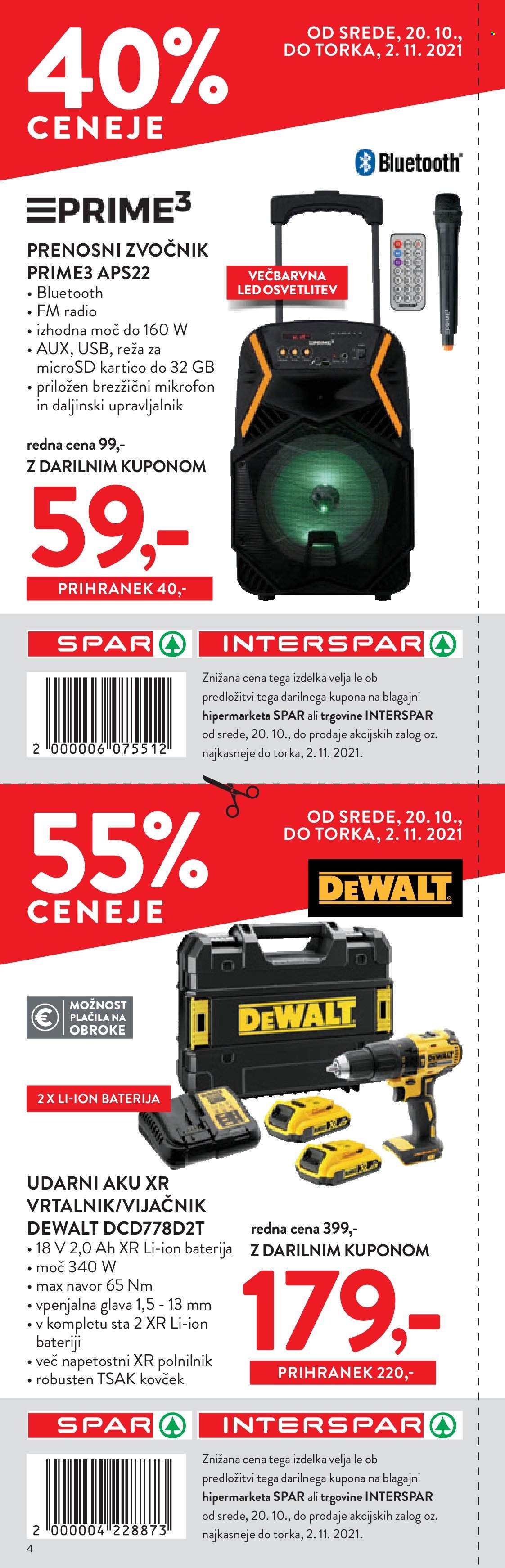 SPAR katalog - 20.10.2021 - 2.11.2021. Stran 4