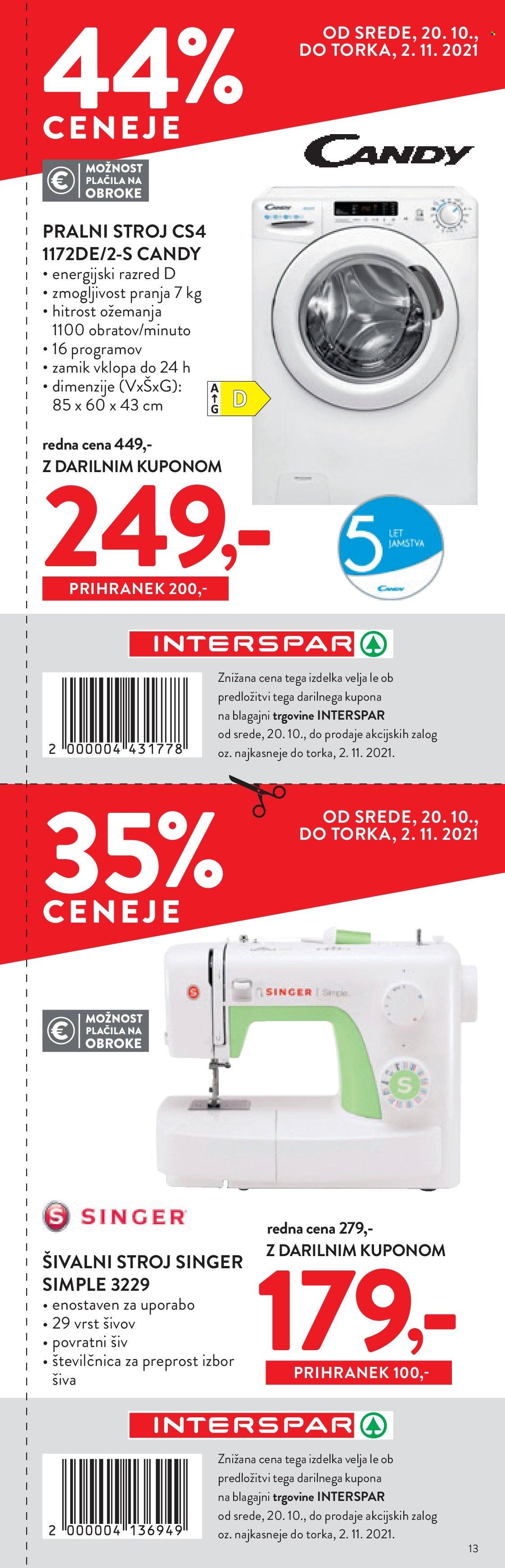 SPAR katalog - 20.10.2021 - 2.11.2021. Stran 13