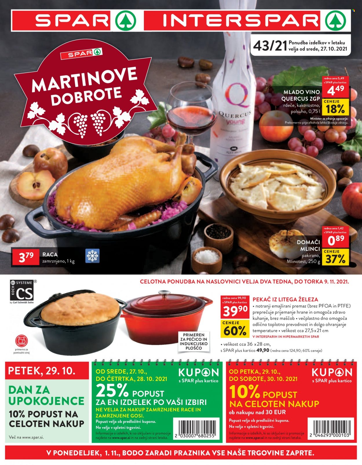SPAR katalog - 27.10.2021 - 9.11.2021. Stran 1