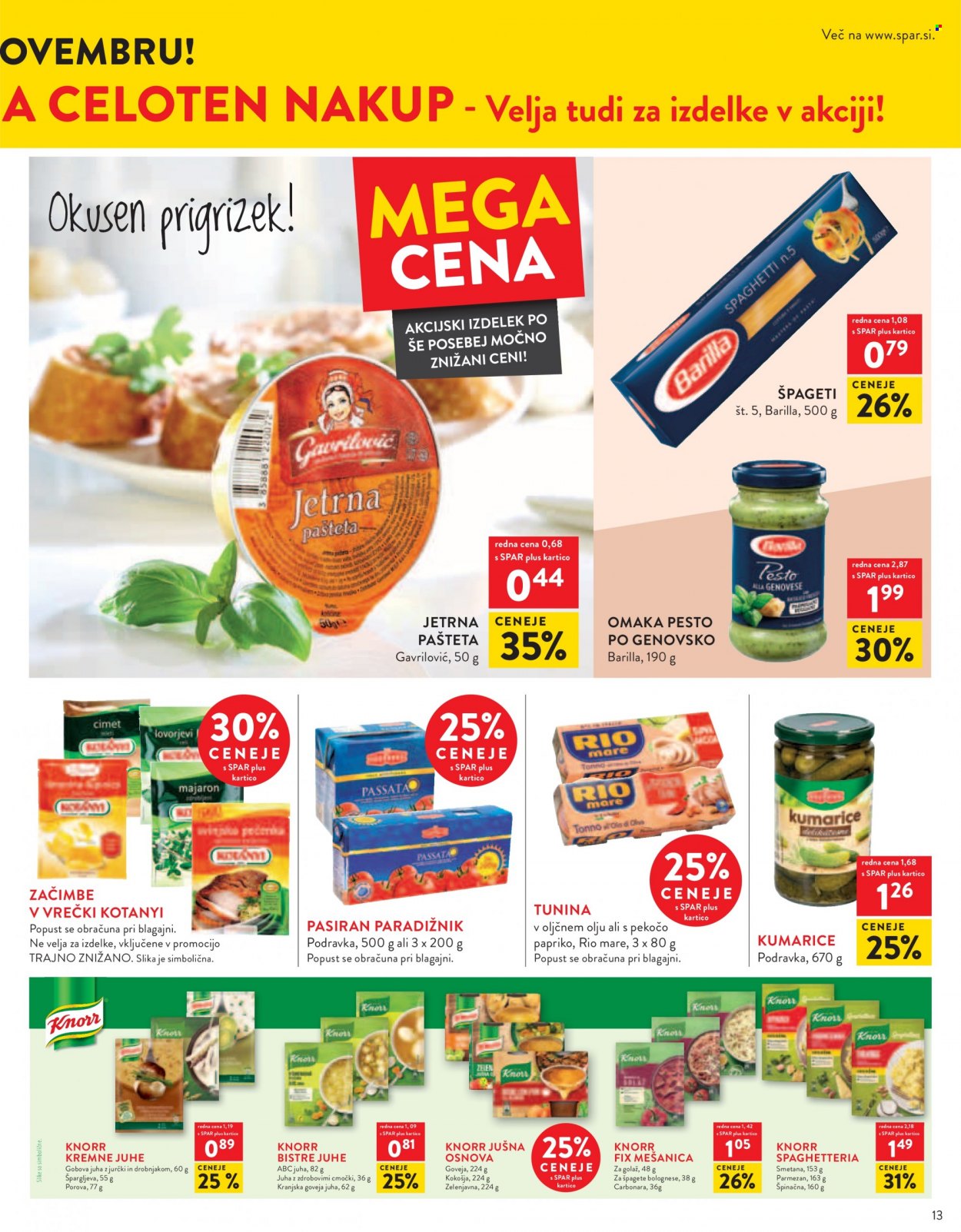 SPAR katalog - 27.10.2021 - 9.11.2021. Stran 13