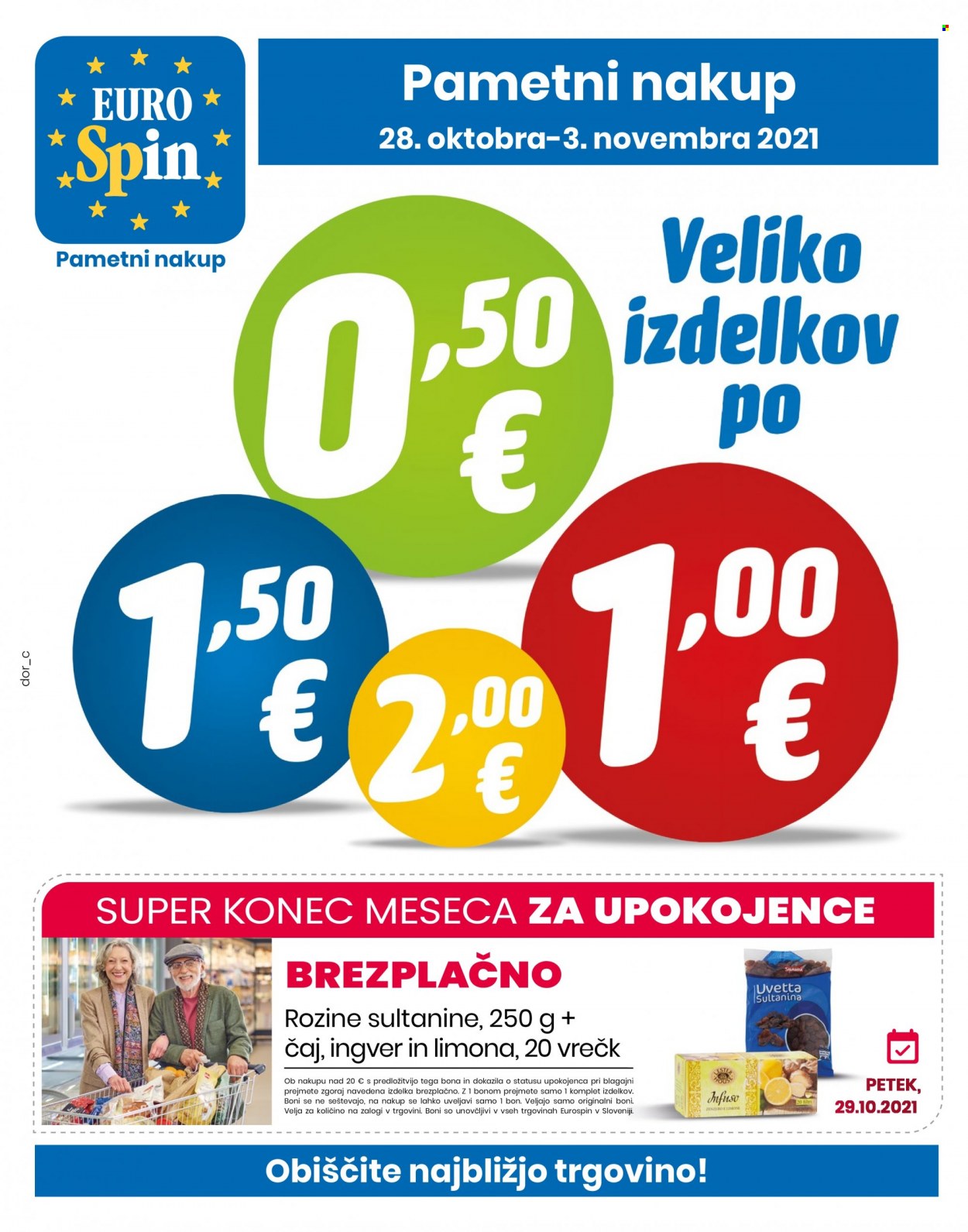 EuroSpin katalog - 28.10.2021 - 3.11.2021. Stran 1