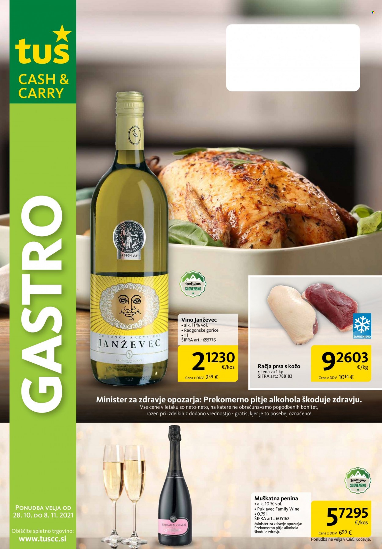 Tuš Cash & Carry katalog - 28.10.2021 - 8.11.2021. Stran 1