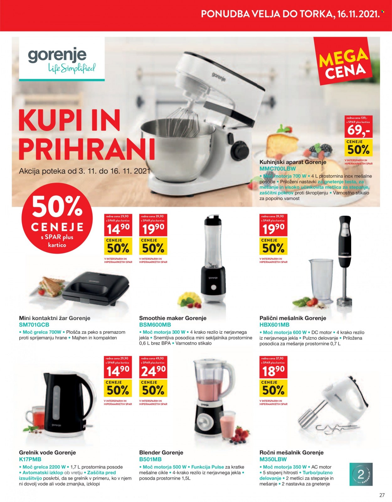 SPAR katalog - 3.11.2021 - 16.11.2021. Stran 27