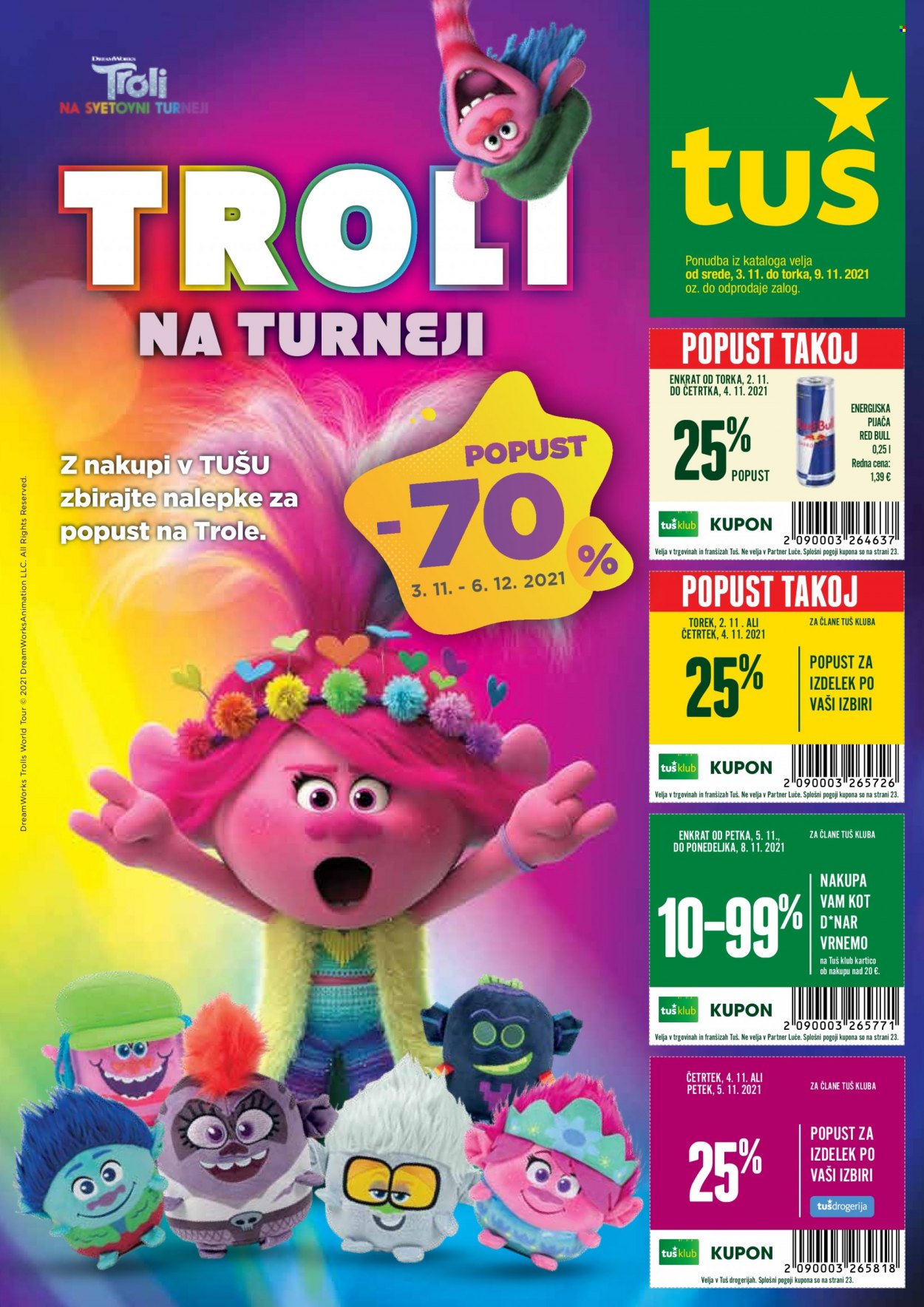 Tuš katalog - 3.11.2021 - 9.11.2021. Stran 1