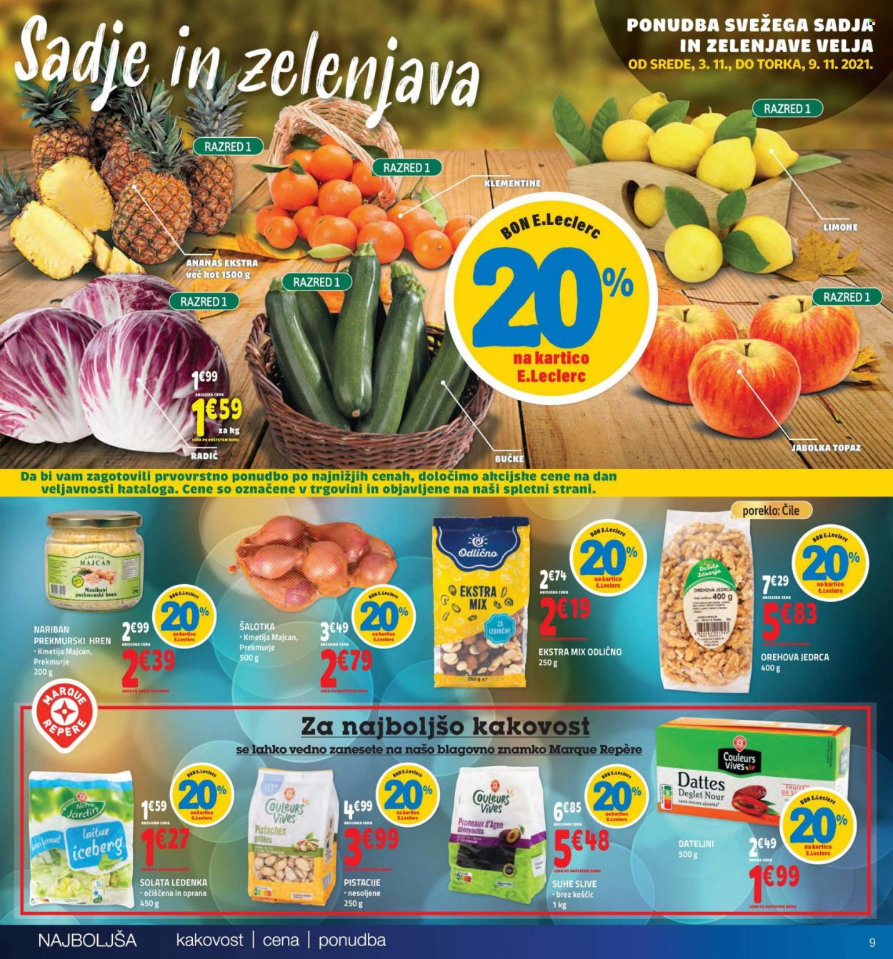 E.Leclerc katalog - 3.11.2021 - 13.11.2021. Stran 9