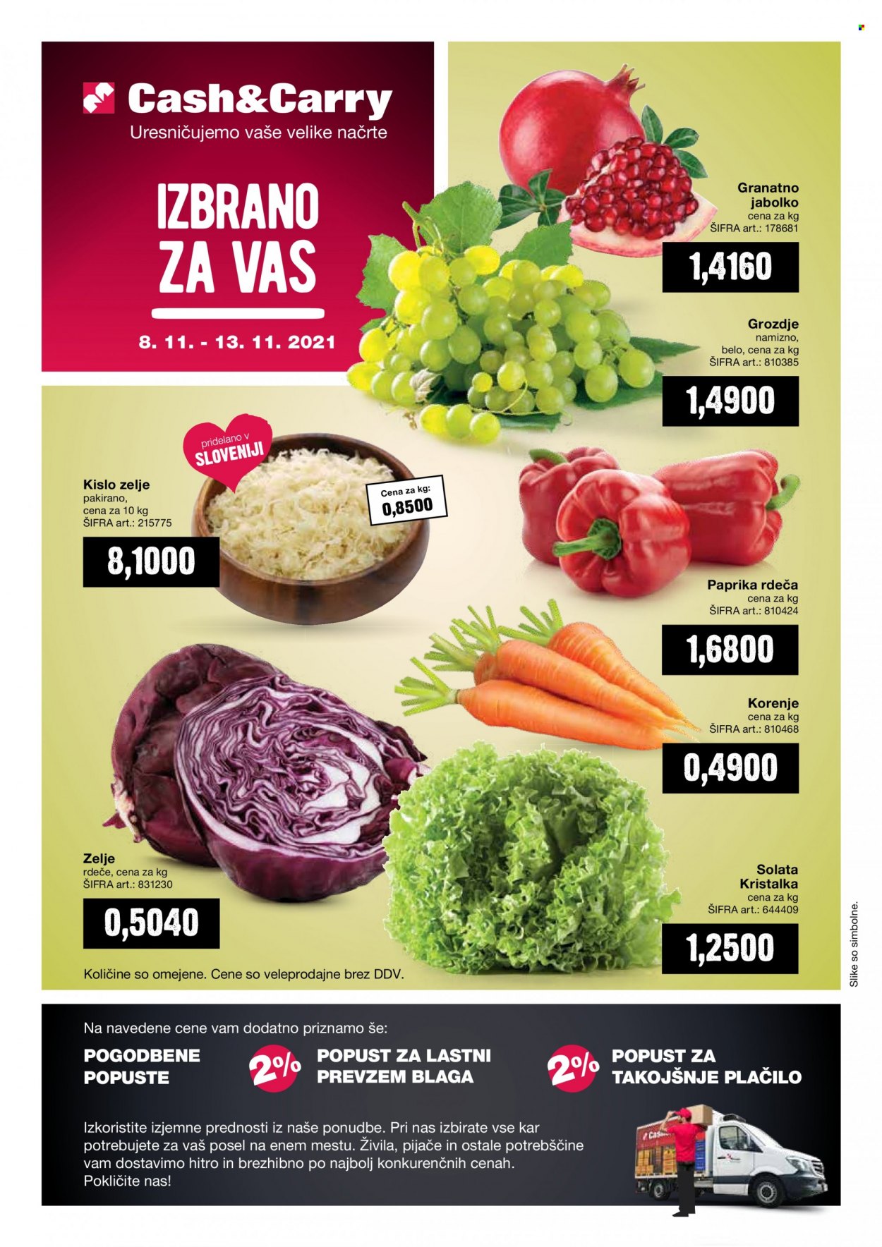 Mercator Cash & Carry katalog - 8.11.2021 - 13.11.2021. Stran 1