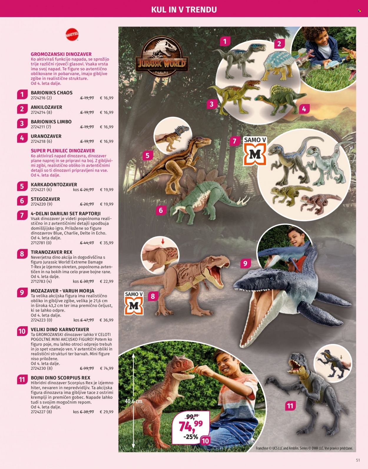 thumbnail - Müller katalog - 8.11.2021 - 31.12.2021 - Ponudba izdelkov - Jurassic World. Stran 51.